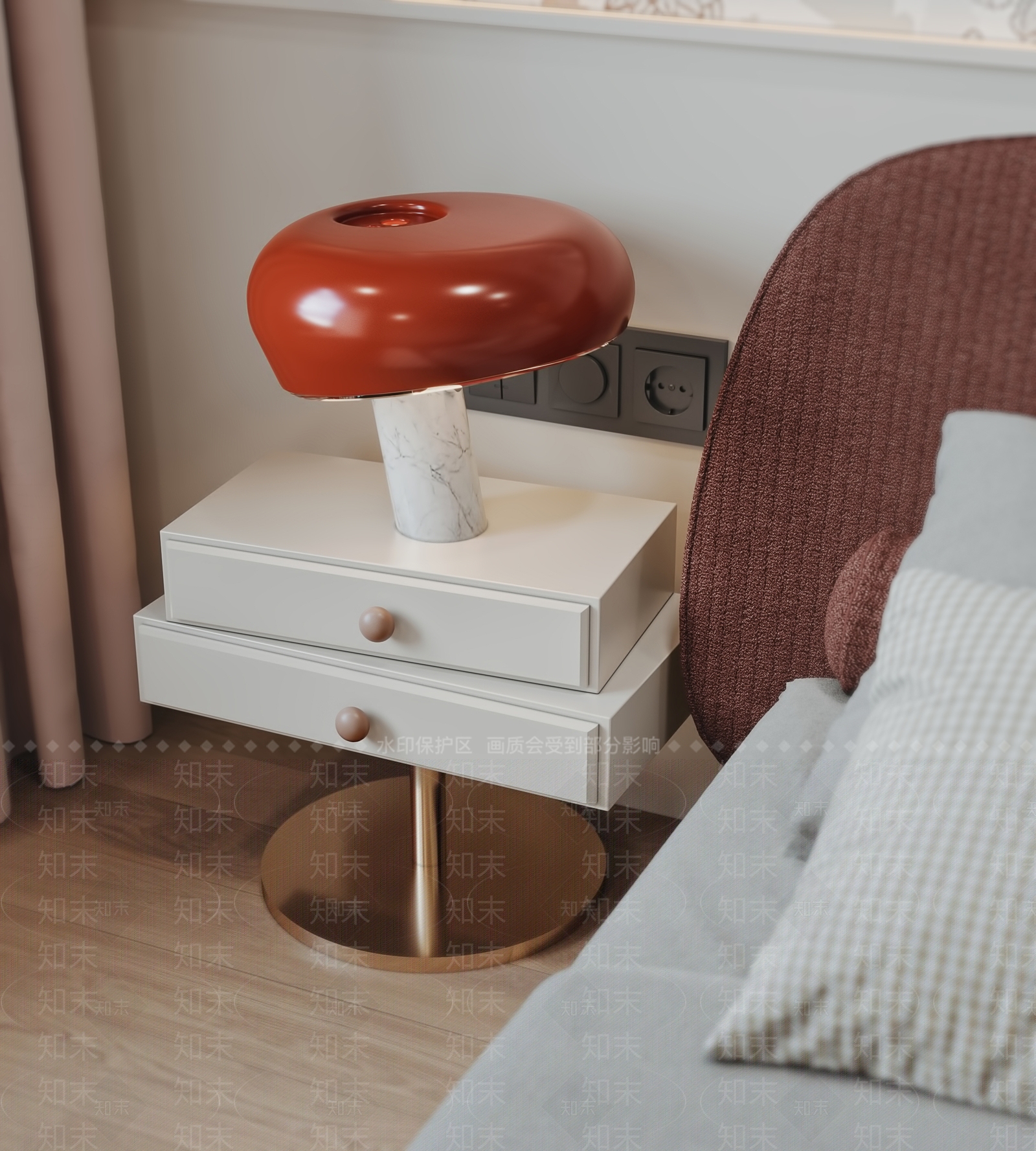 现代女孩房3D模型下载【ID:1199371678】