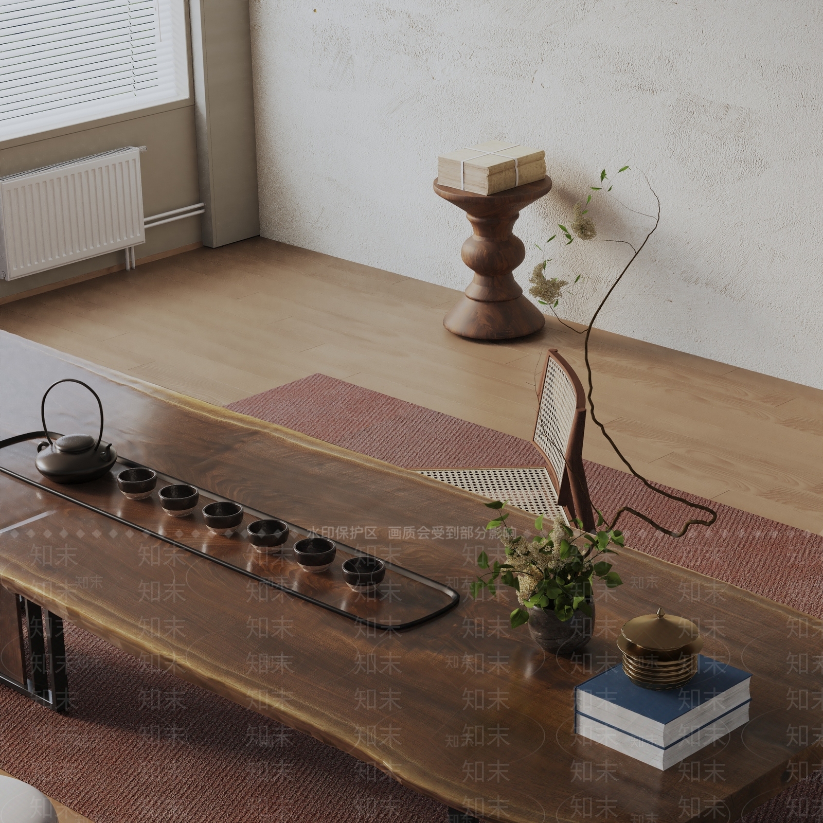 现代茶室3D模型下载【ID:1199379730】