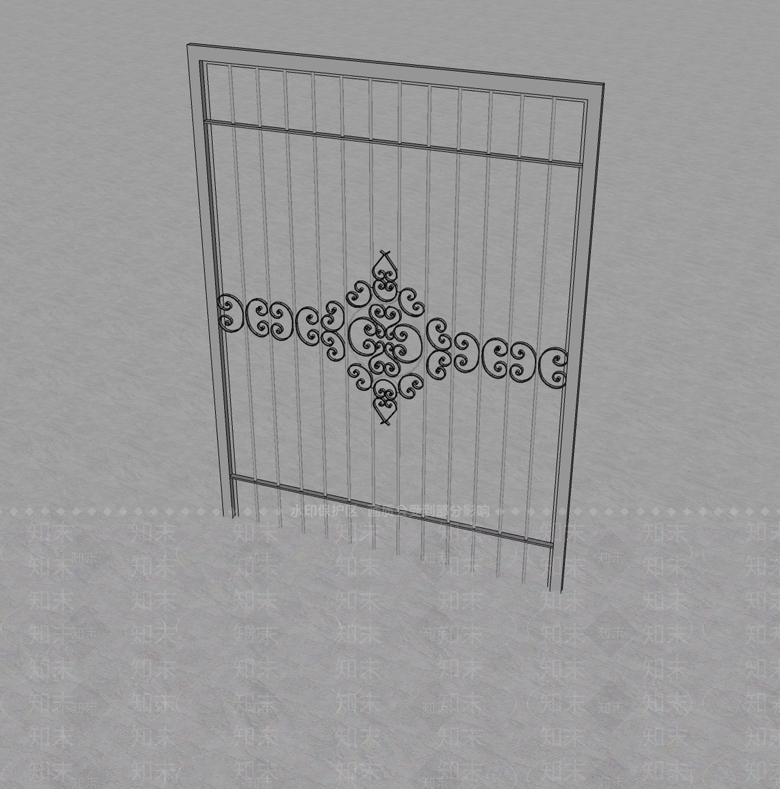 现代庭院门SU模型下载【ID:1199386740】