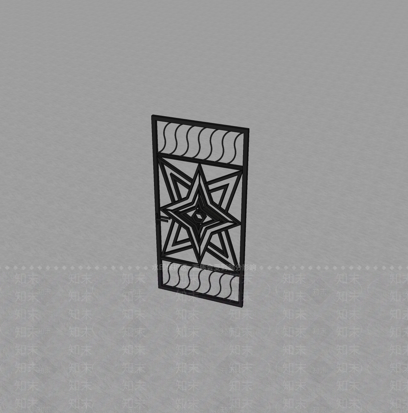现代庭院门SU模型下载【ID:1199387143】