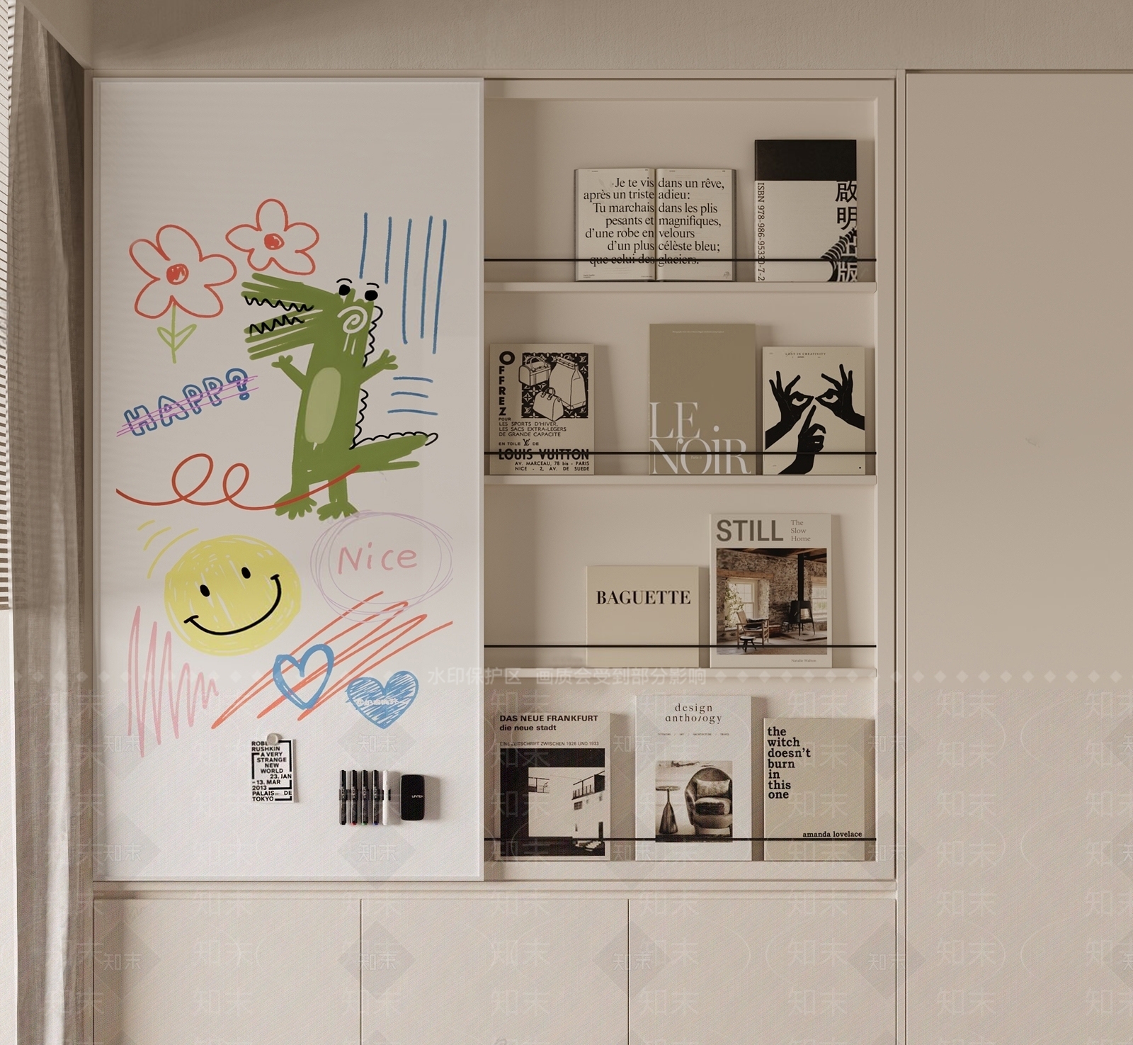 现代书架SU模型下载【ID:1199387661】