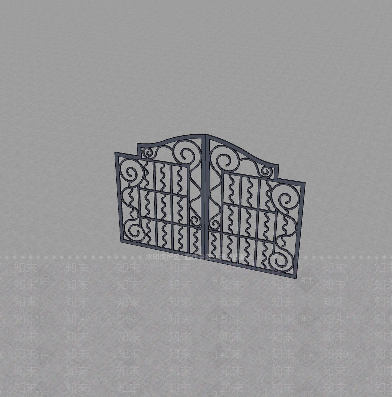 现代庭院门SU模型下载【ID:1199388011】