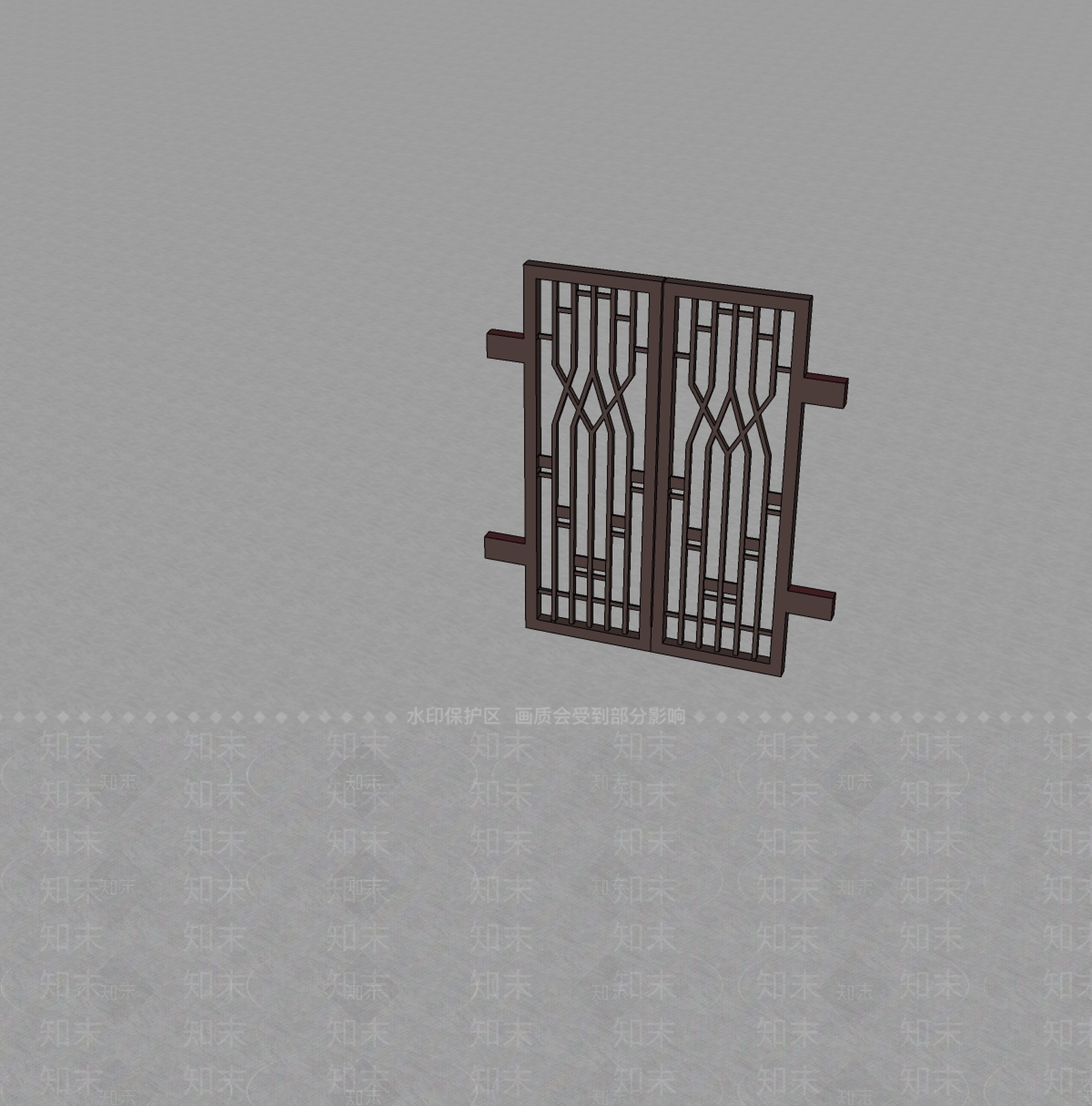 现代庭院门SU模型下载【ID:1199388224】