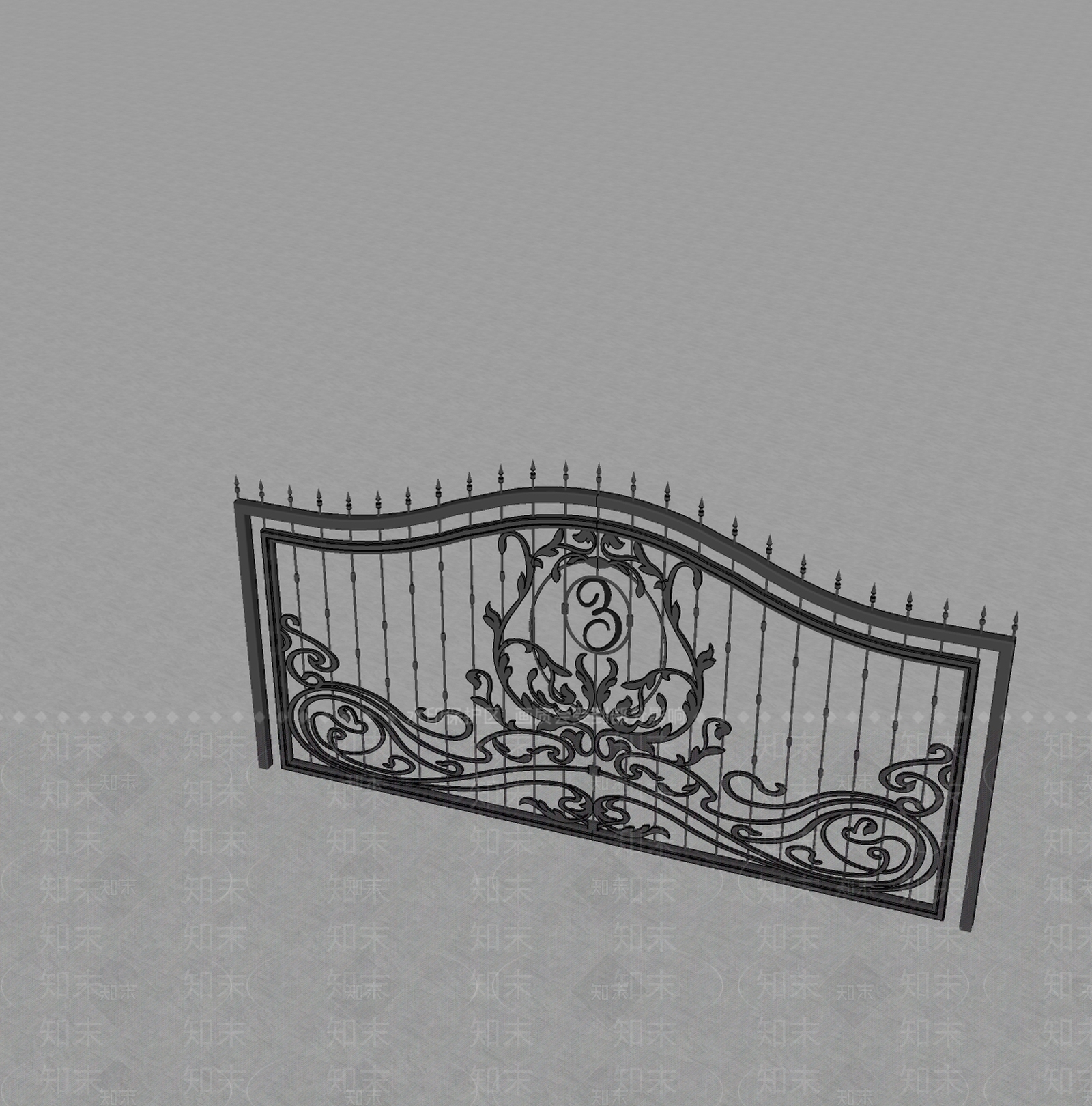 现代庭院门SU模型下载【ID:1199388465】