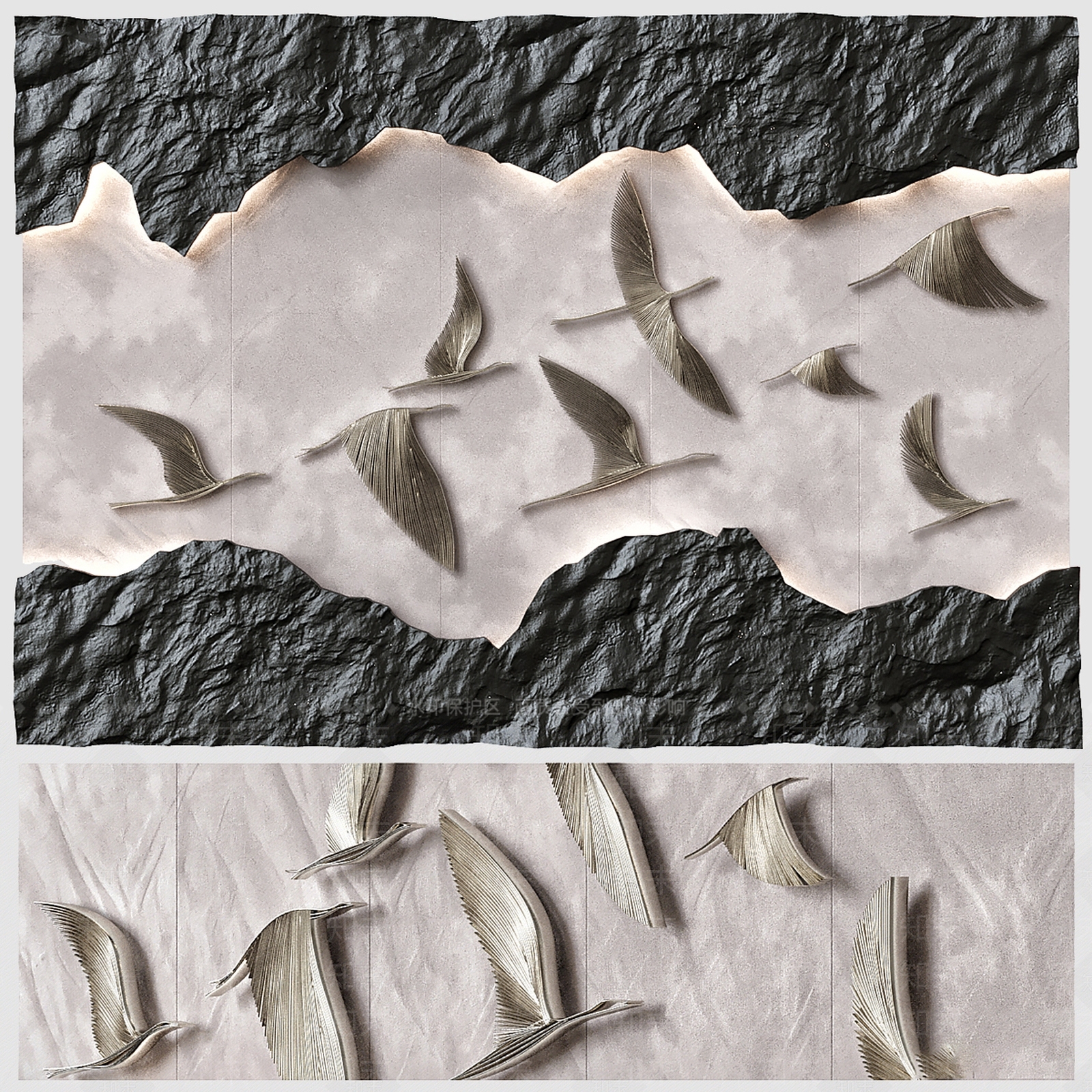 新中式轻奢挂件3D模型下载【ID:1199390338】