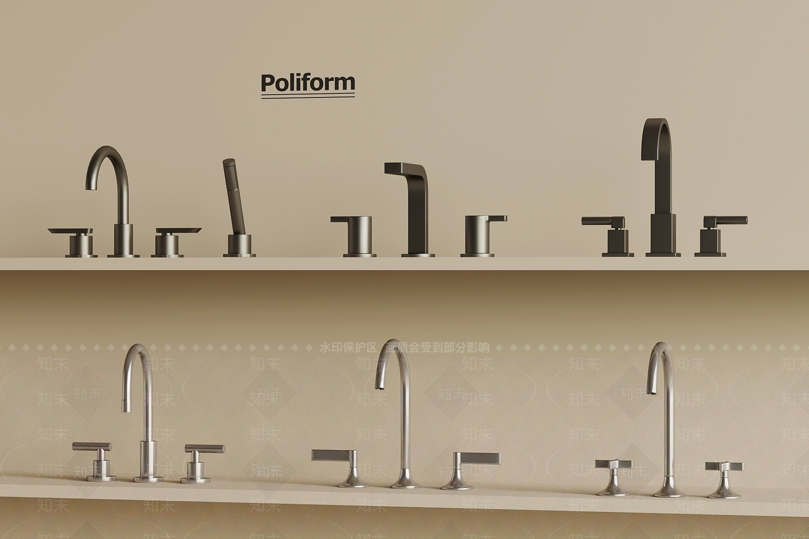 现代水龙头3D模型下载【ID:1199390528】