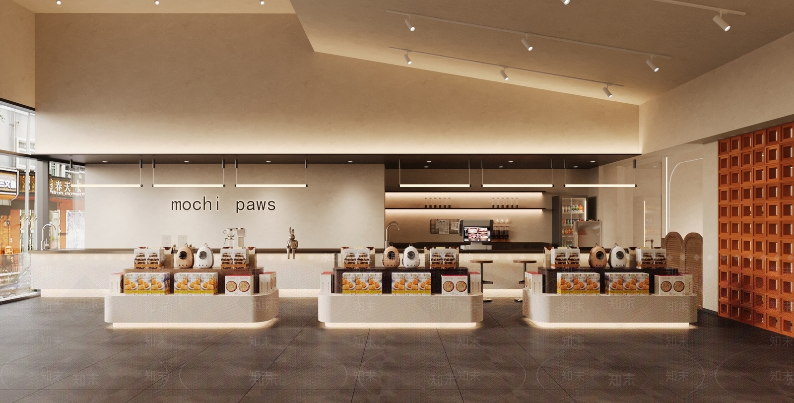 现代甜品面包店3D模型下载【ID:1215171466】