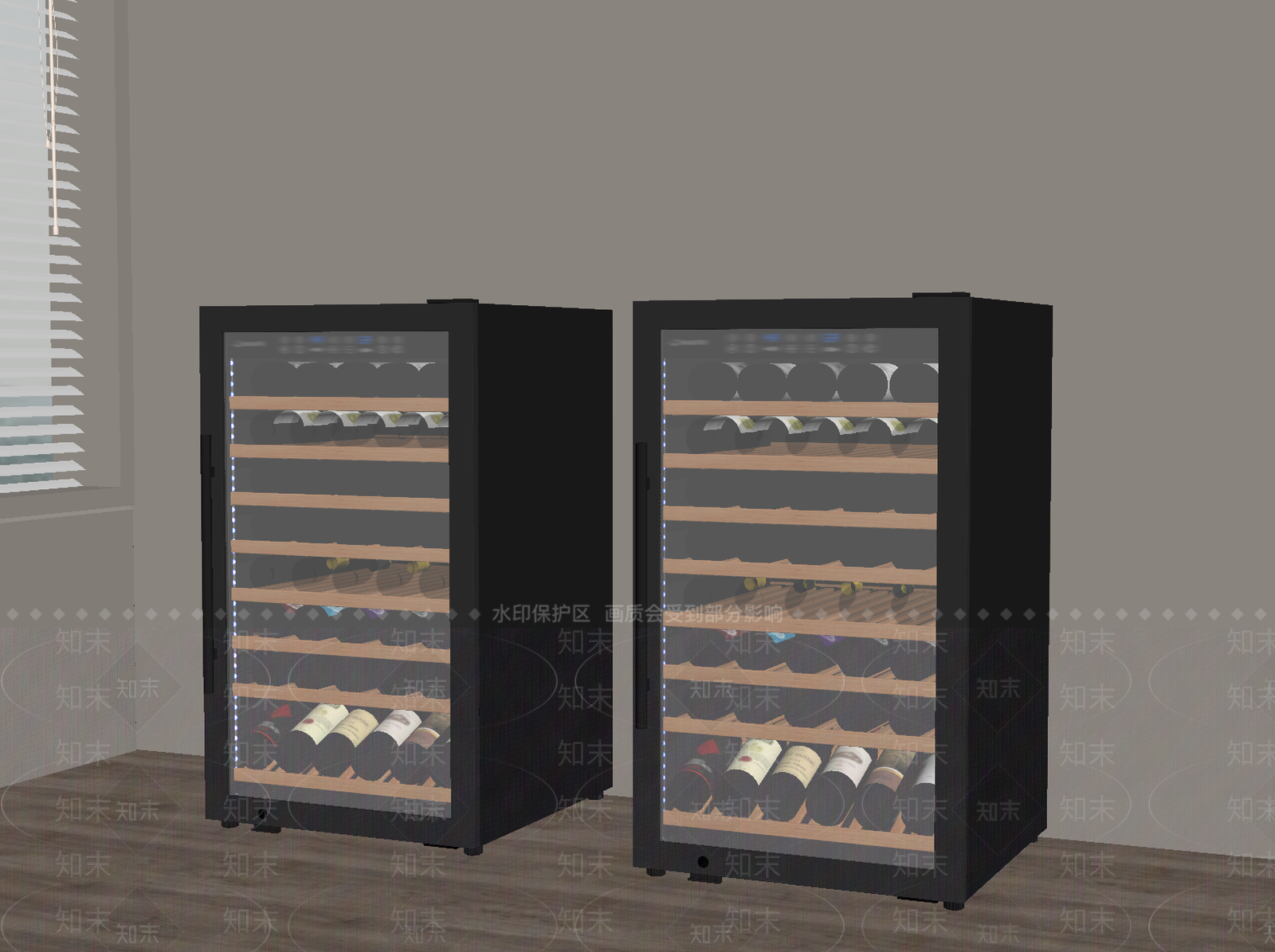 现代酒柜SU模型下载【ID:1199399304】