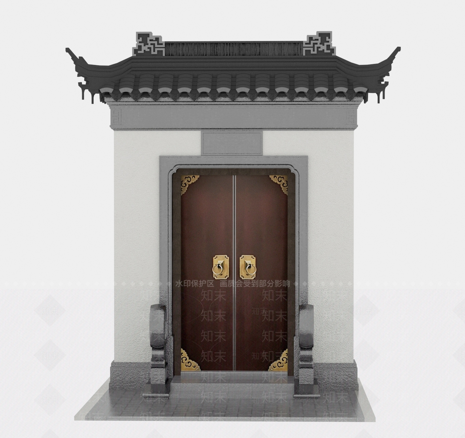 中式古建3D模型下载【ID:1199399758】