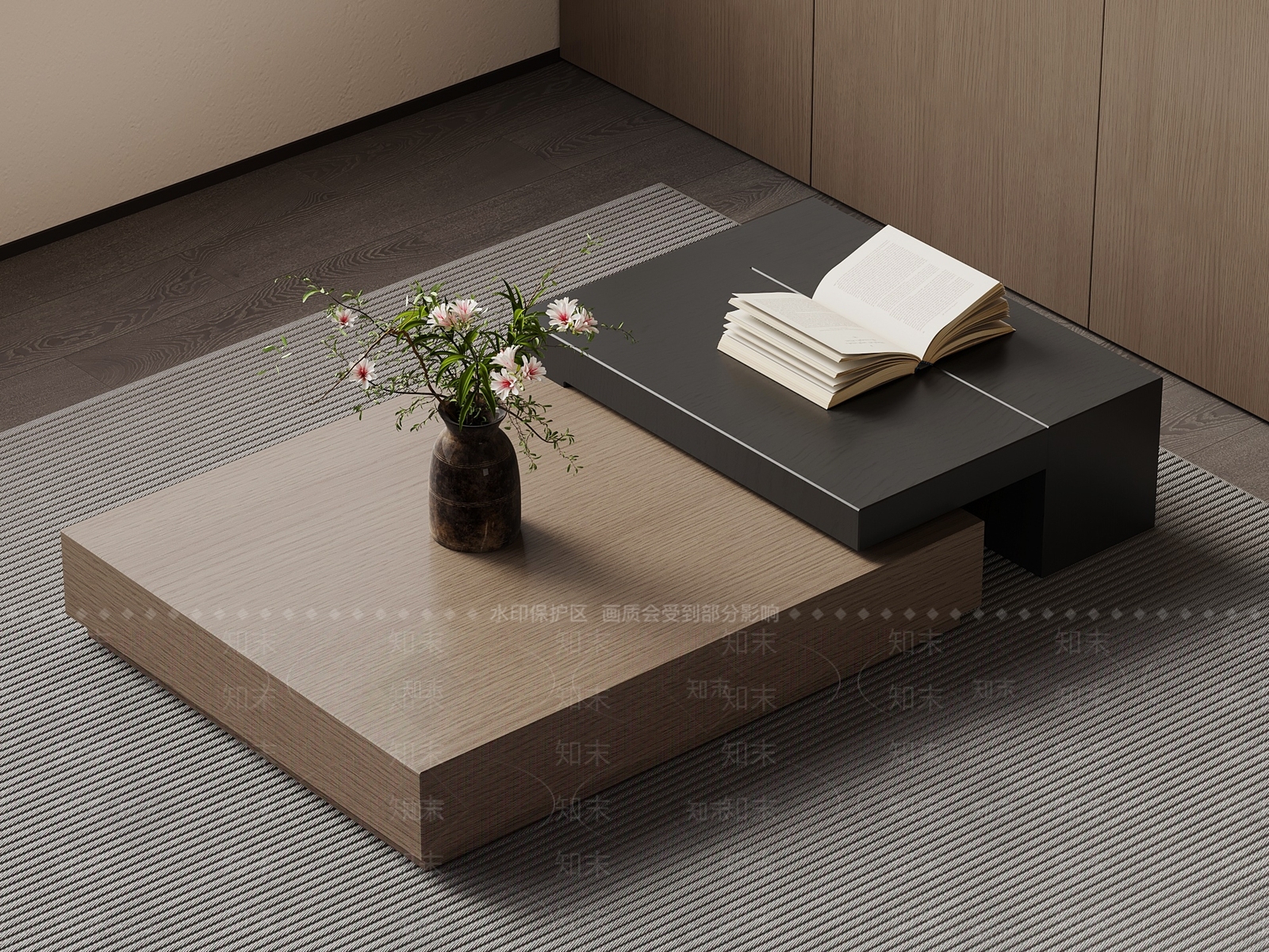 现代意式茶几3D模型下载【ID:1199400217】