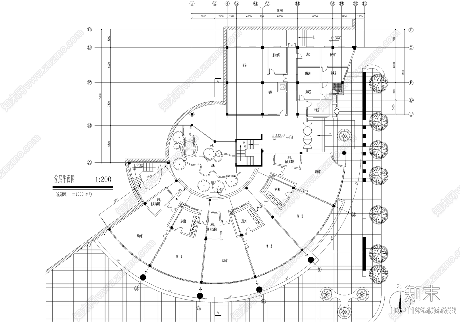 幼儿园建筑施工图下载【ID:1199404663】