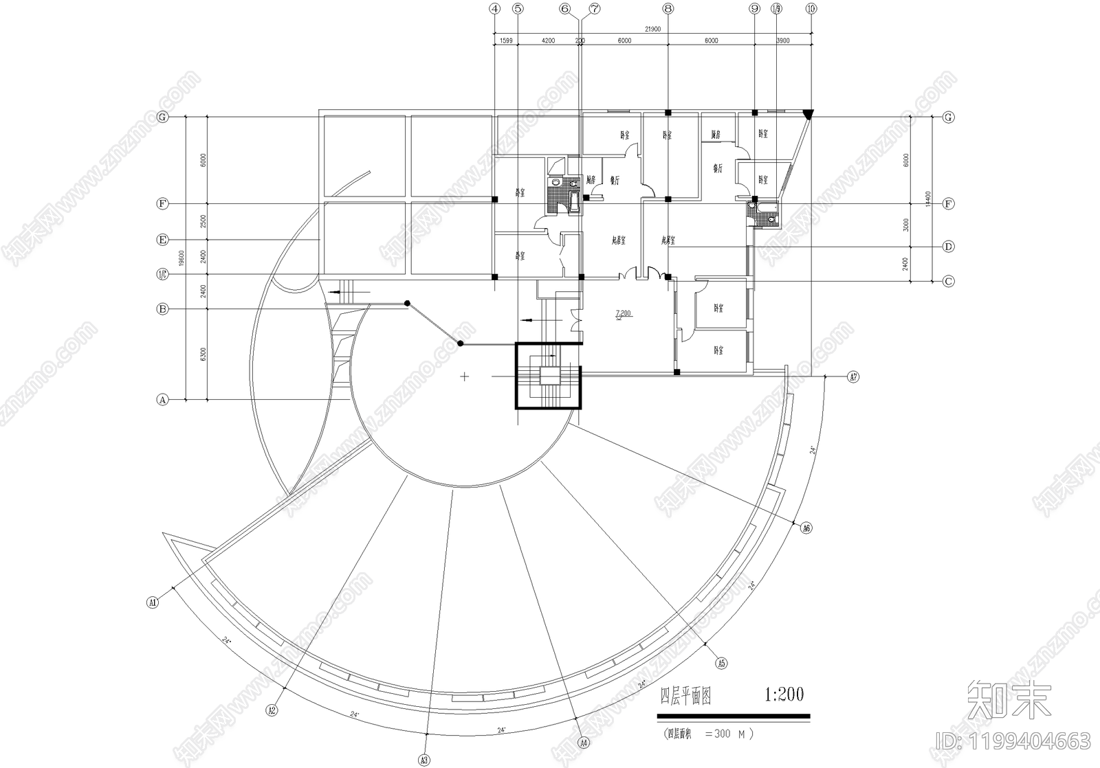 幼儿园建筑cad施工图下载【ID:1199404663】