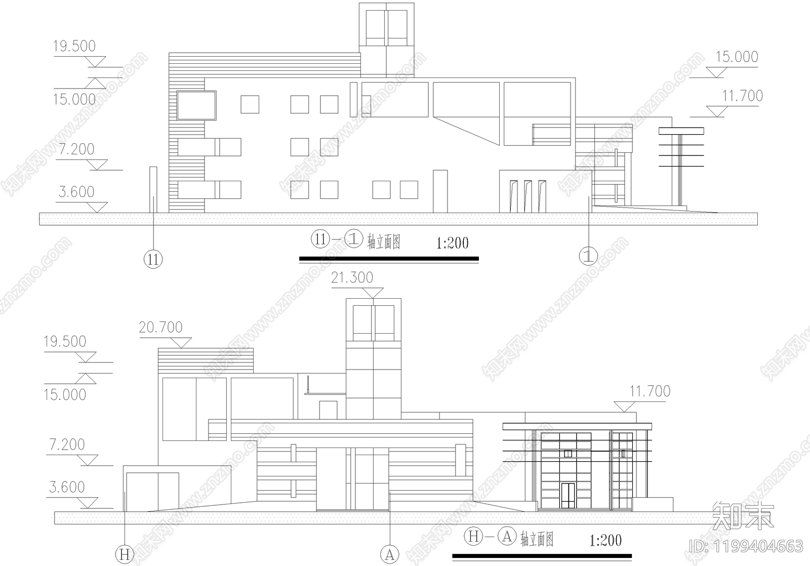 幼儿园建筑cad施工图下载【ID:1199404663】