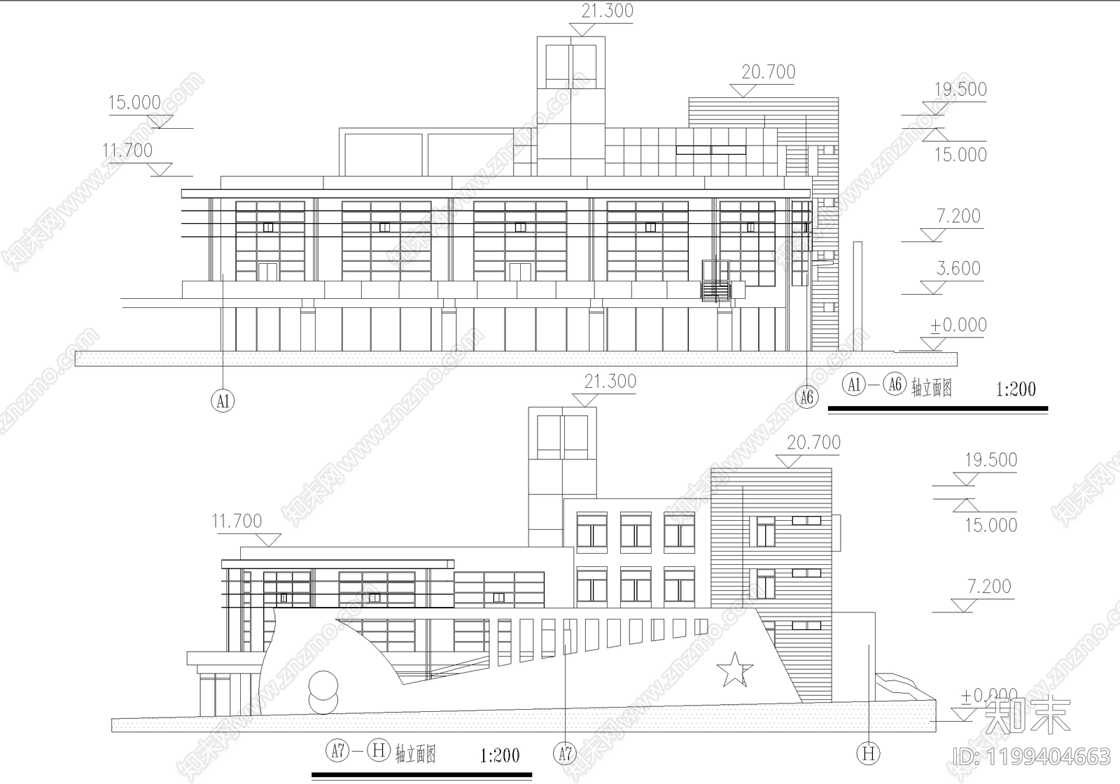 幼儿园建筑cad施工图下载【ID:1199404663】