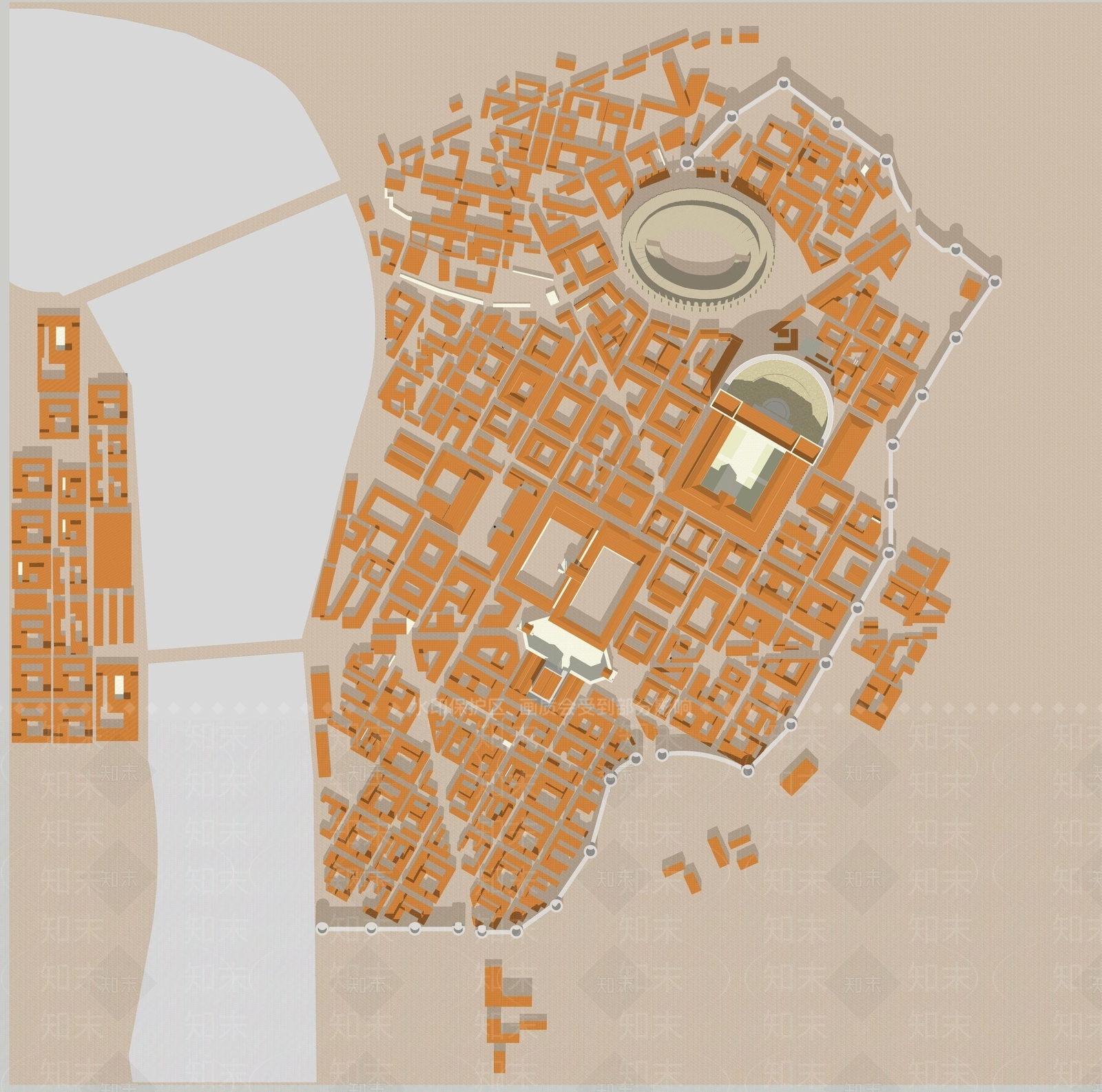 法式古建筑SU模型下载【ID:1199427522】