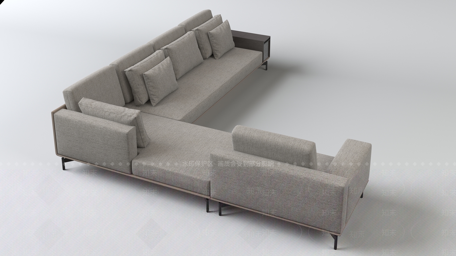 现代意式多人沙发3D模型下载【ID:1199404961】