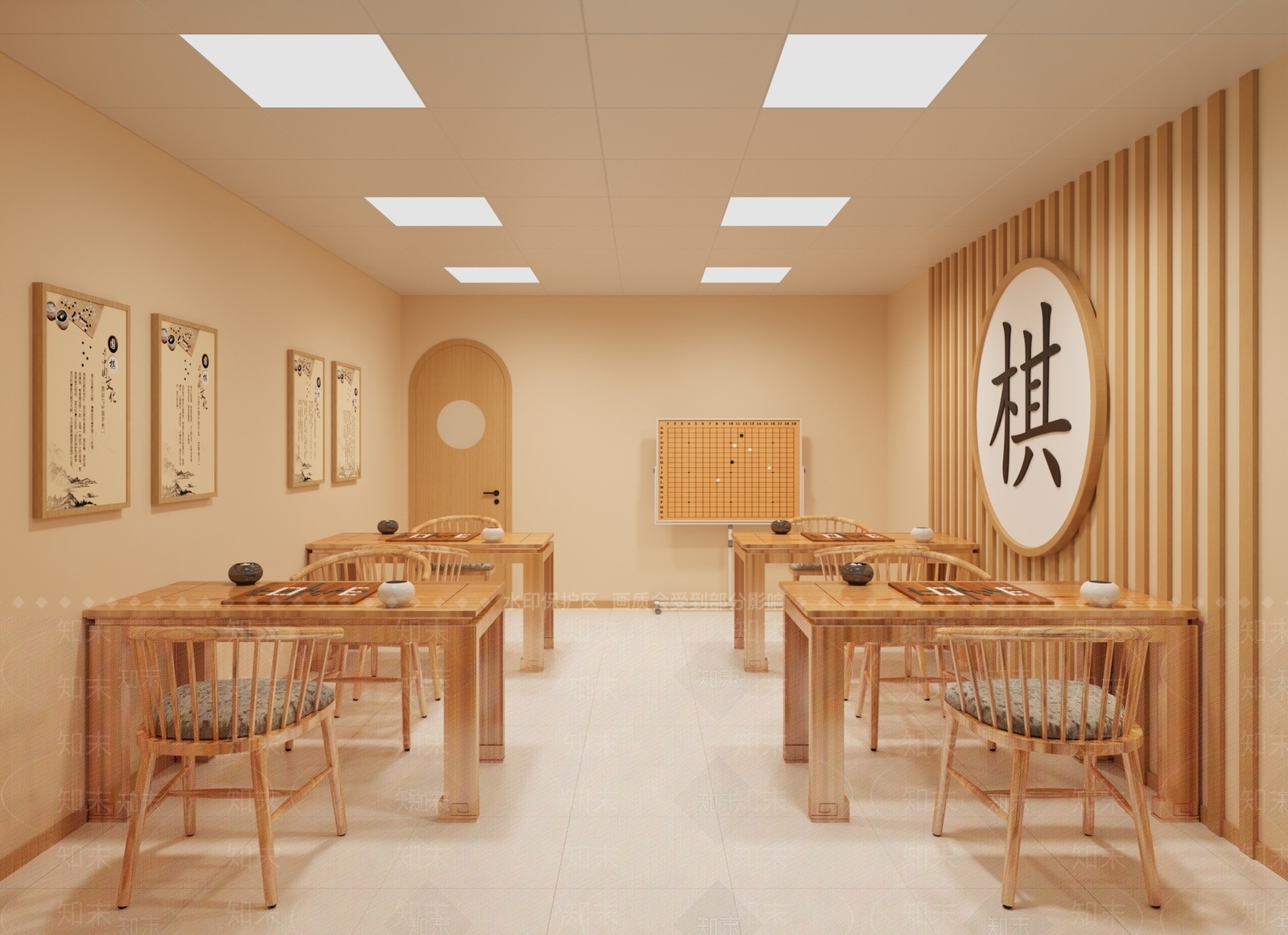 现代简约其他娱乐空间3D模型下载【ID:1199405493】