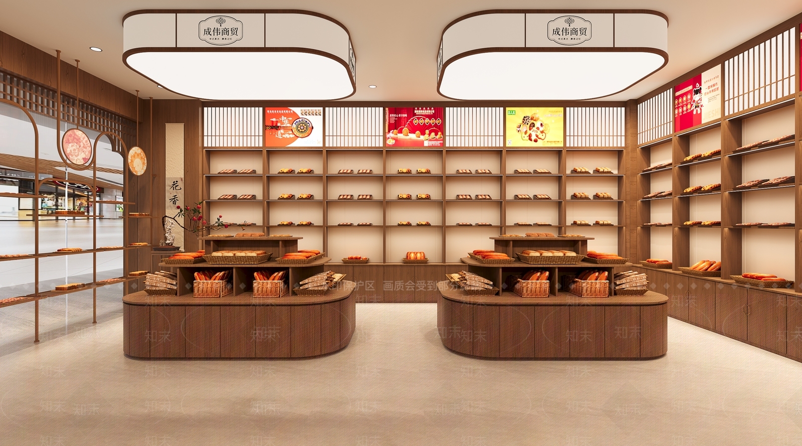 新中式复古零食店3D模型下载【ID:1199407291】