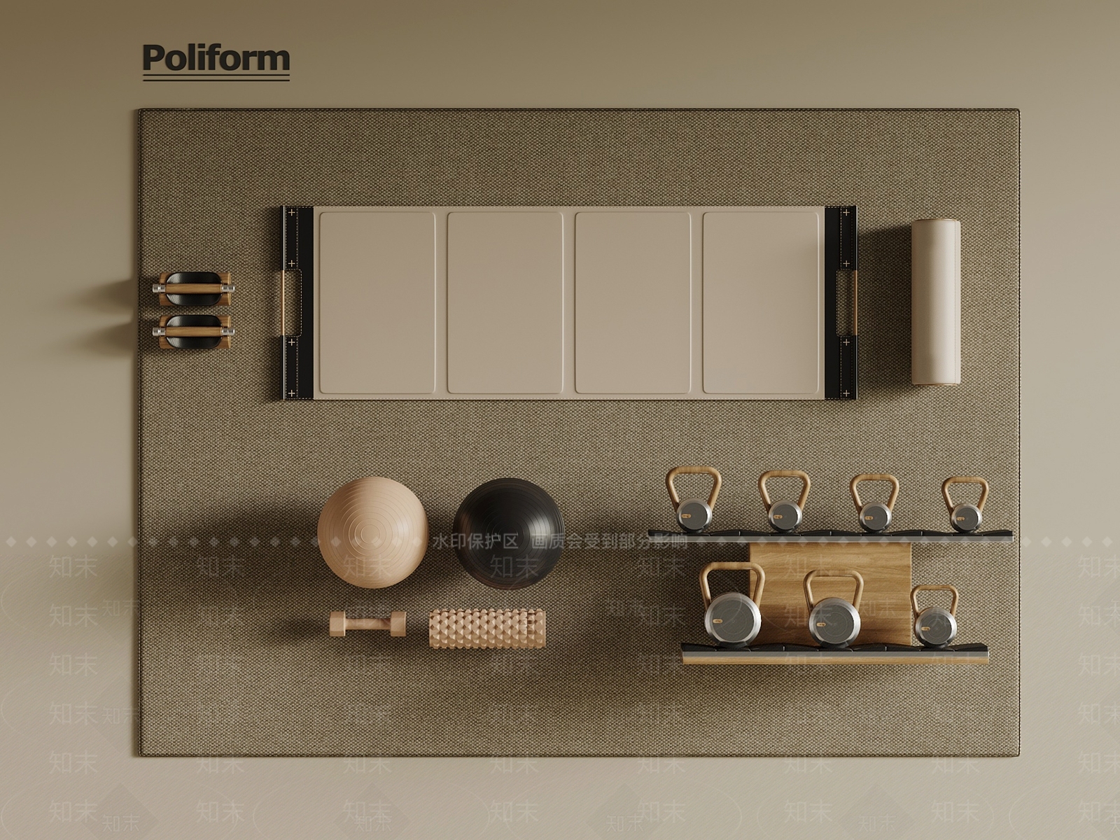 健身器材SU模型下载【ID:1199409026】