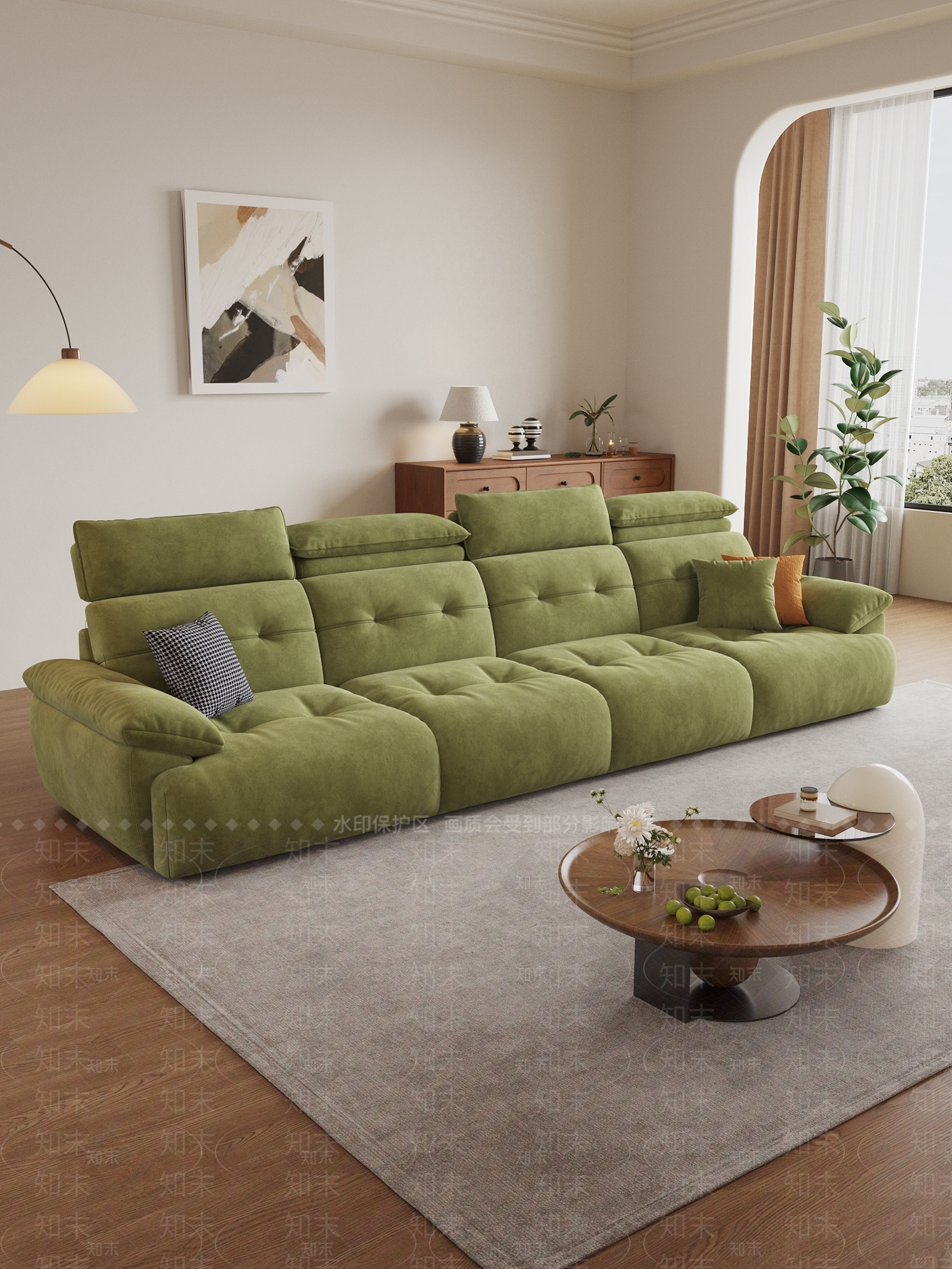 现代北欧双人沙发3D模型下载【ID:1199411869】