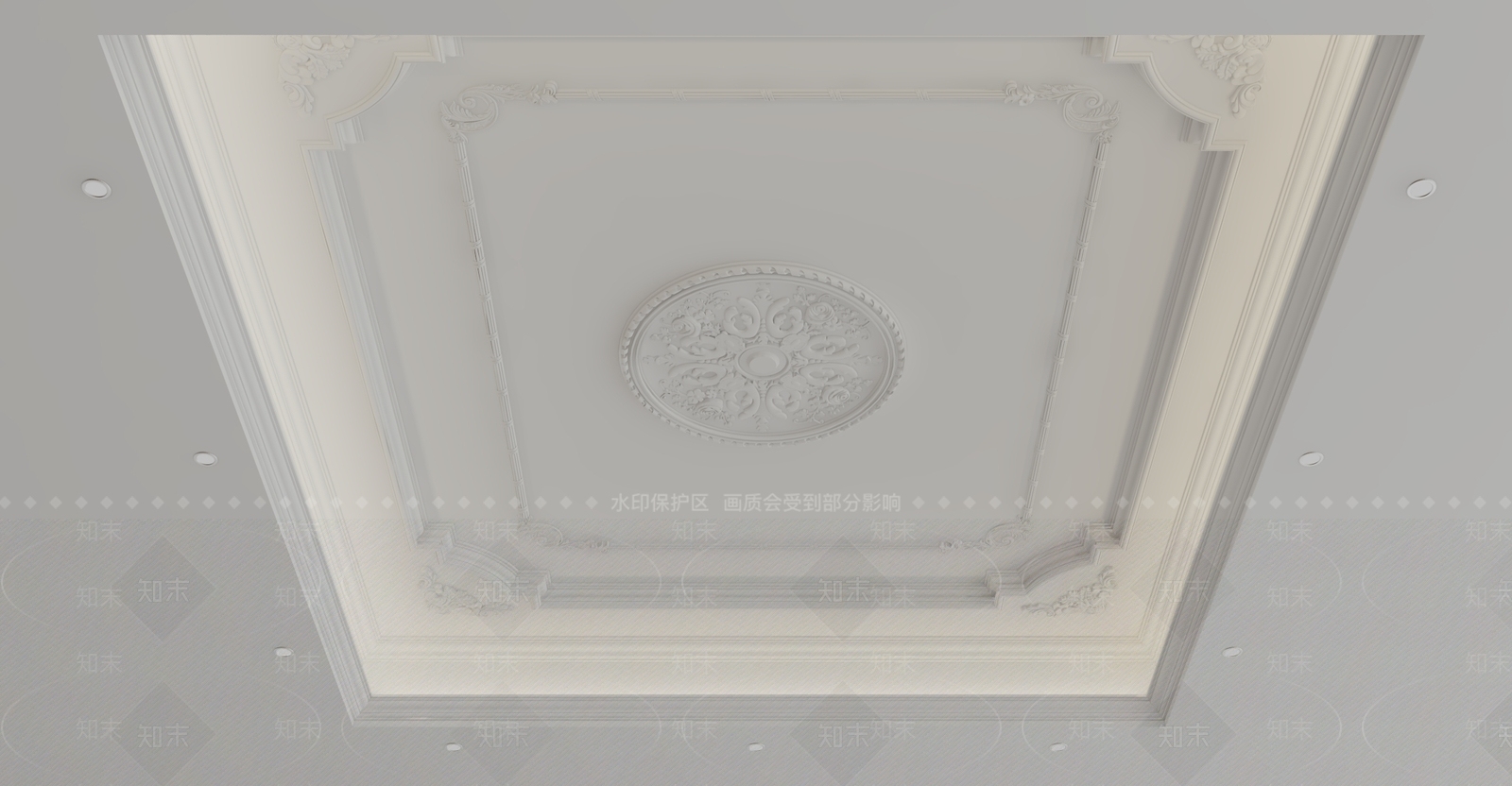 欧式吊顶3D模型下载【ID:1199417203】