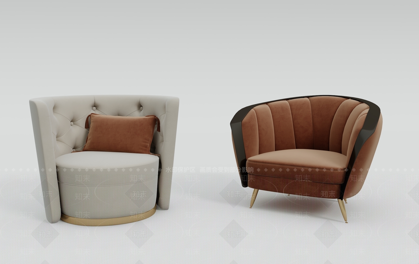 现代休闲椅3D模型下载【ID:1199417721】