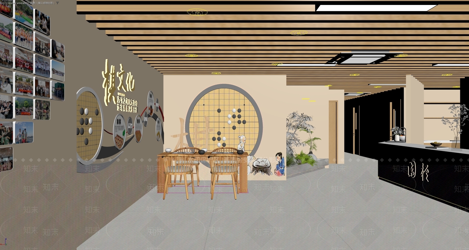 现代简约其他娱乐空间3D模型下载【ID:1199419246】