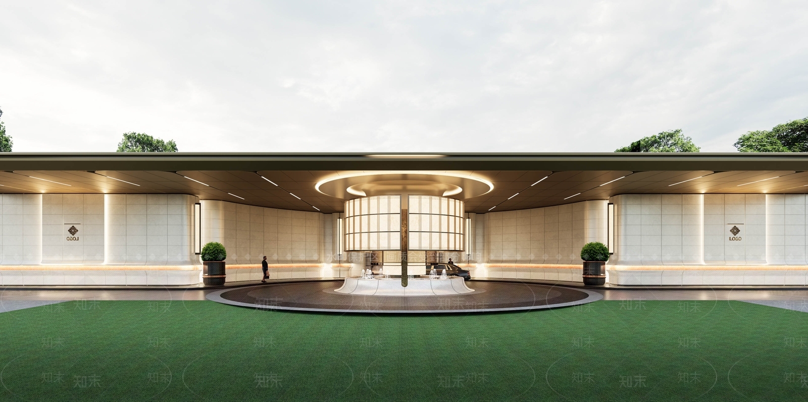售楼处建筑SU模型精品下载_SketchUp模型_知末网