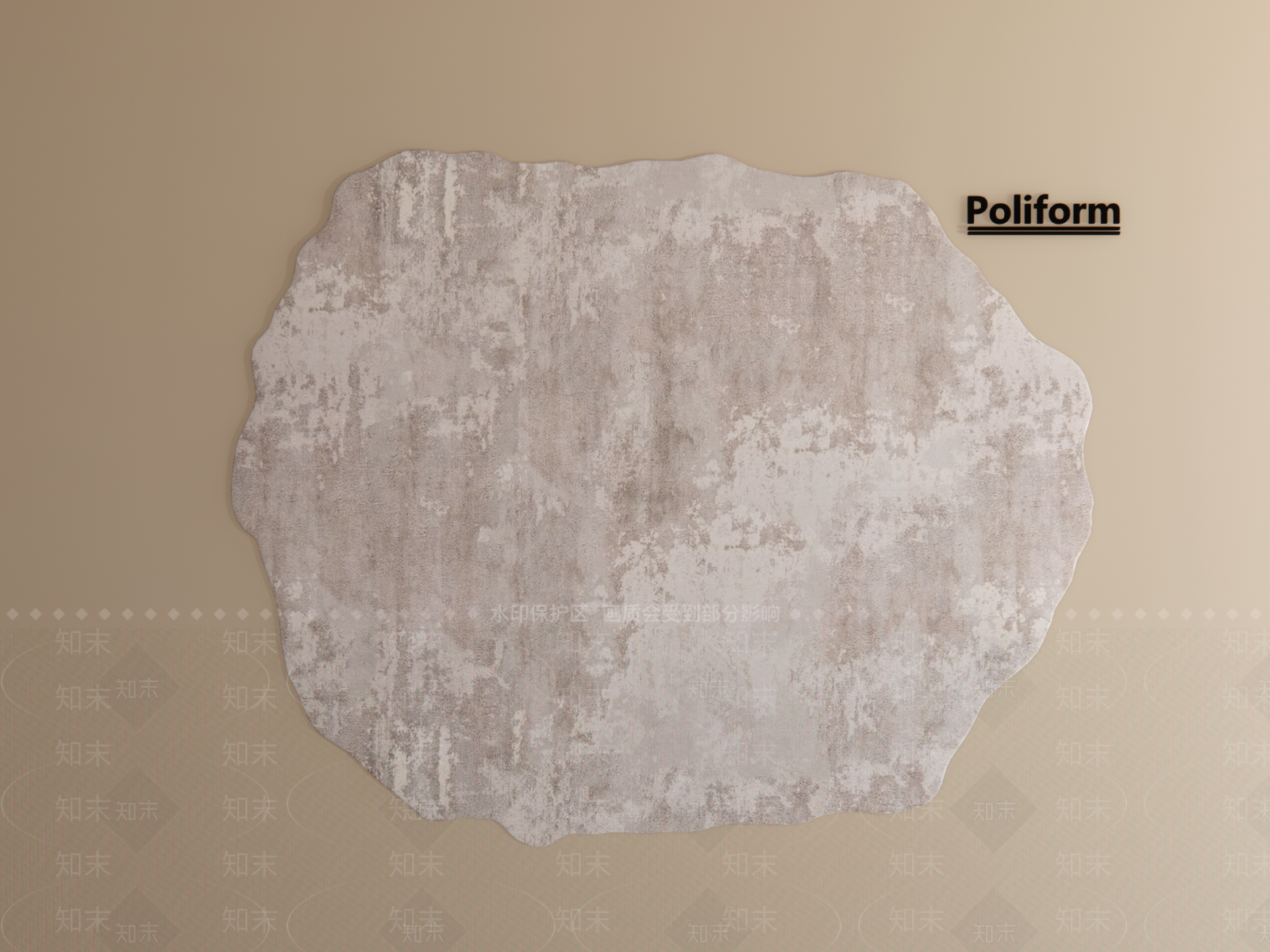 现代轻奢异形地毯SU模型下载【ID:1199426176】