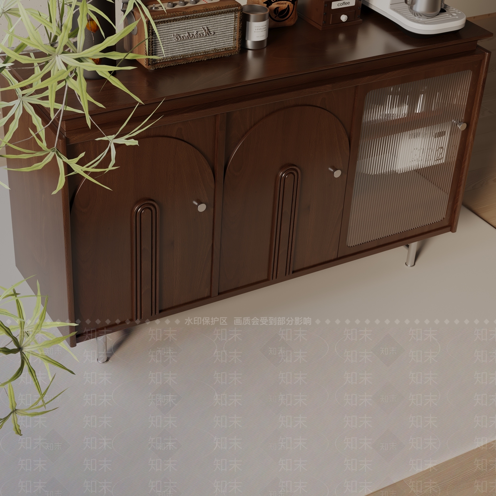 现代玄关柜3D模型下载【ID:1199431986】