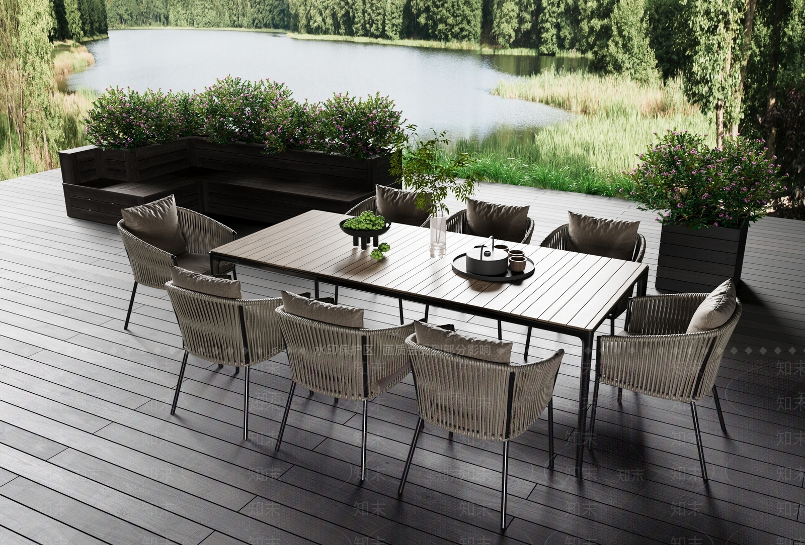 现代其他户外家具3D模型下载【ID:1199435554】