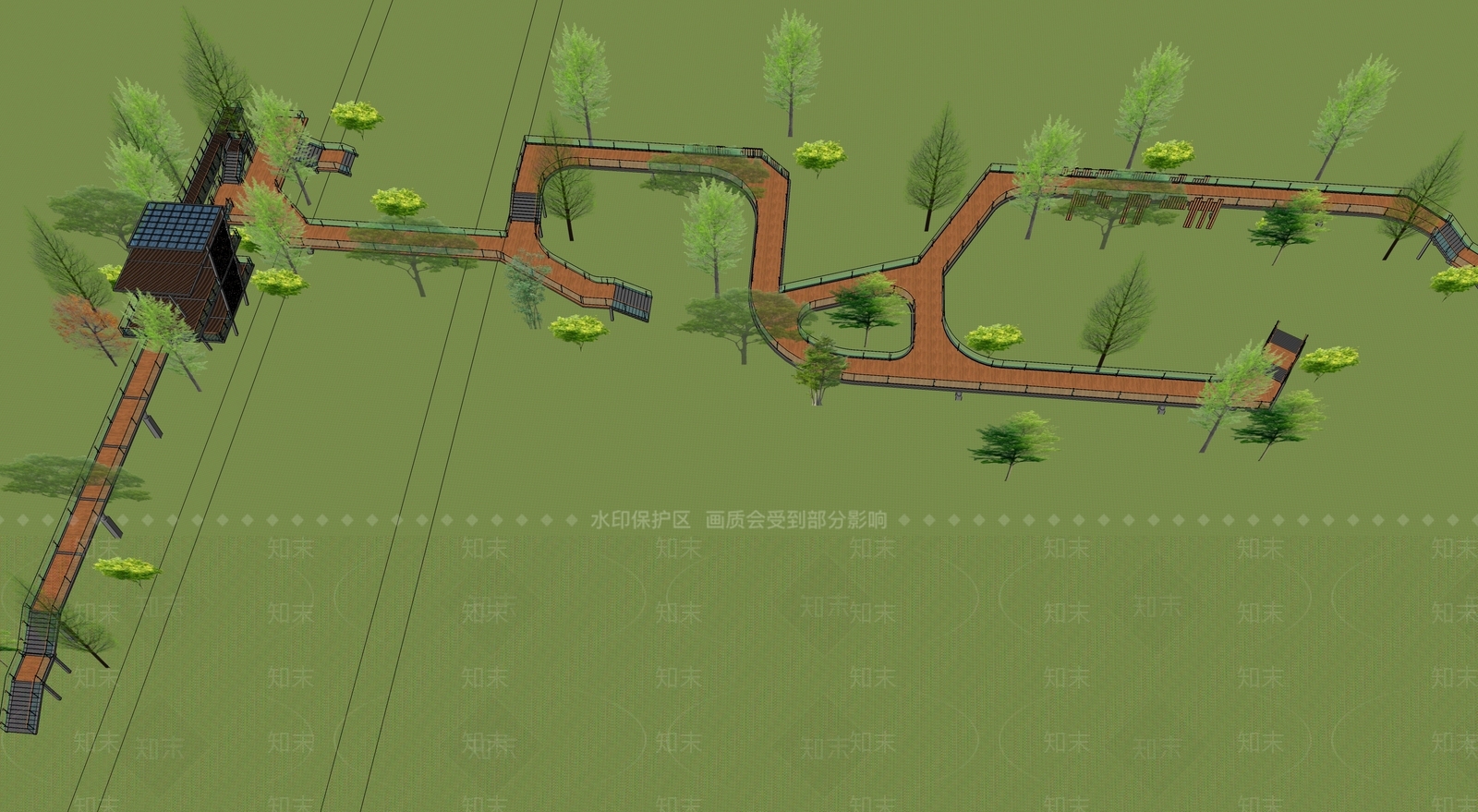 现代天桥SU模型下载【ID:1199437395】