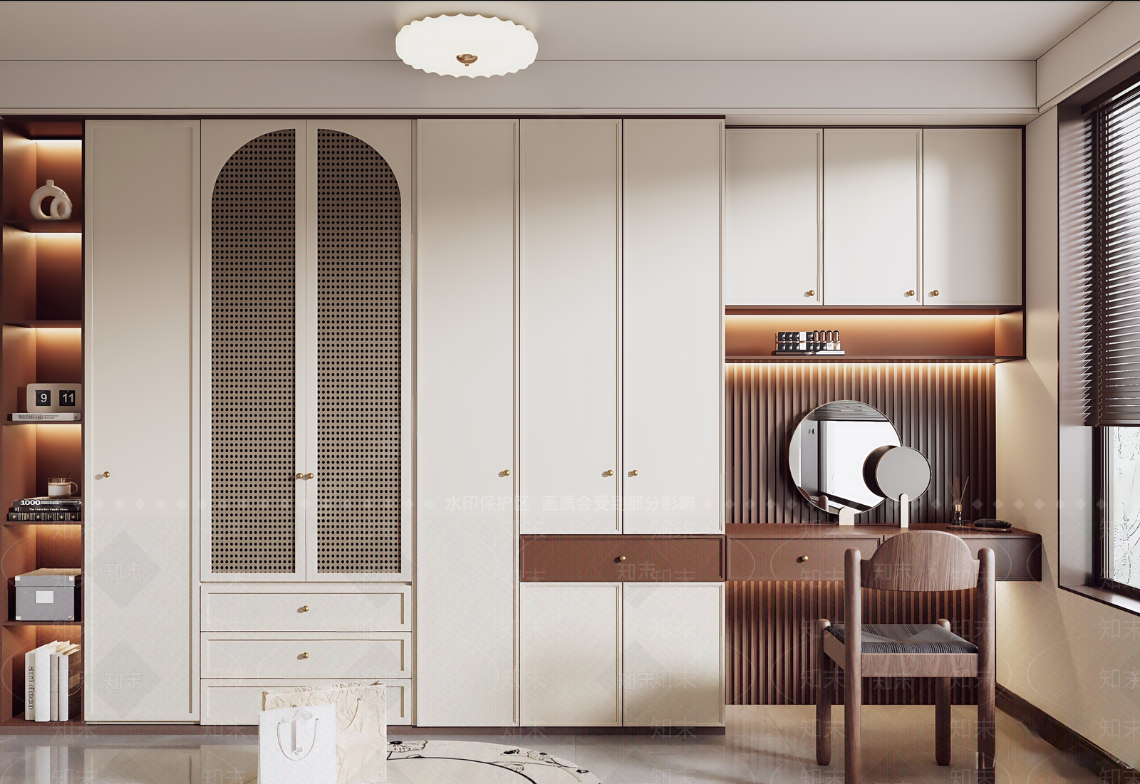 中古法式衣柜3D模型下载【ID:1199443387】