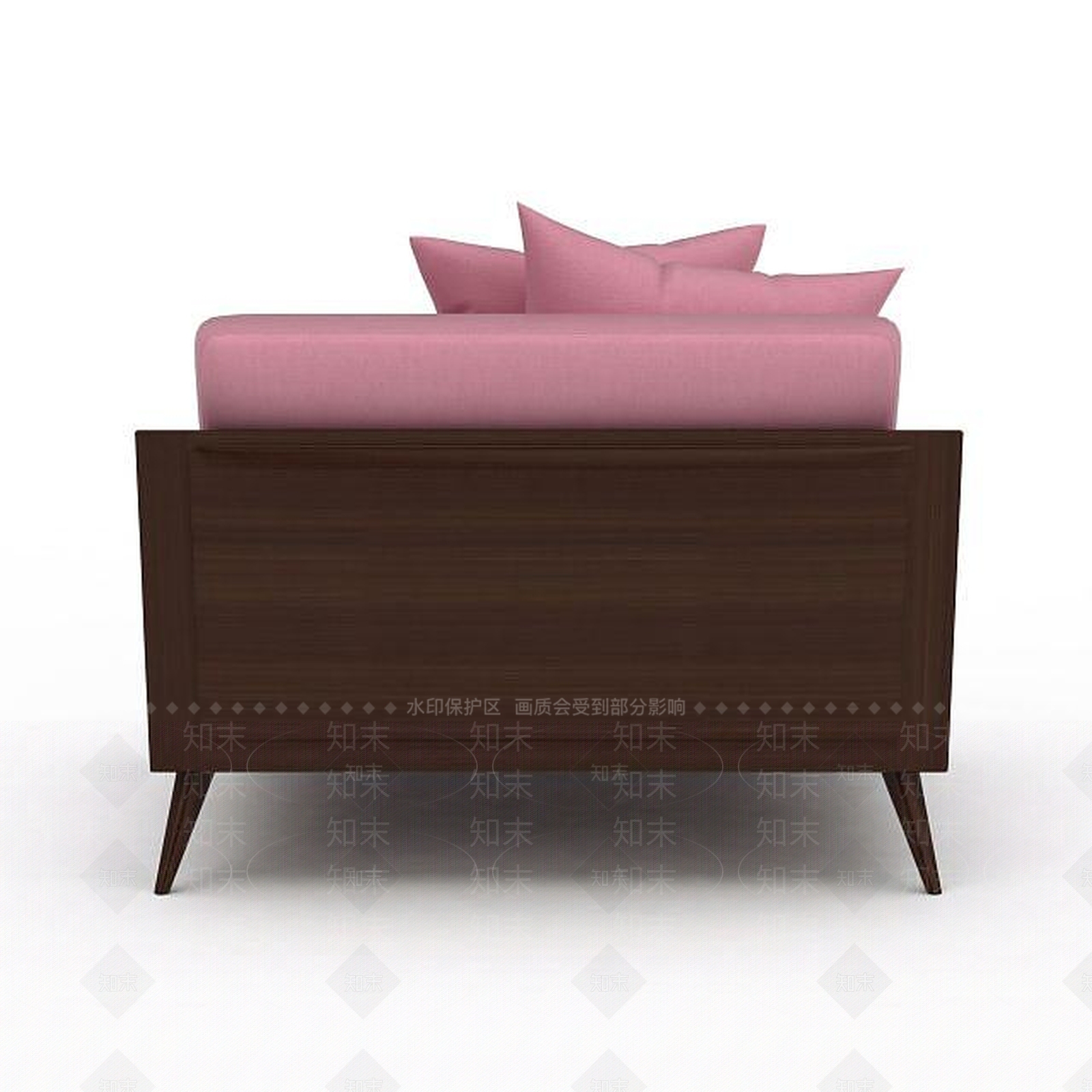 现代粉色沙发3D模型下载【ID:1199447982】