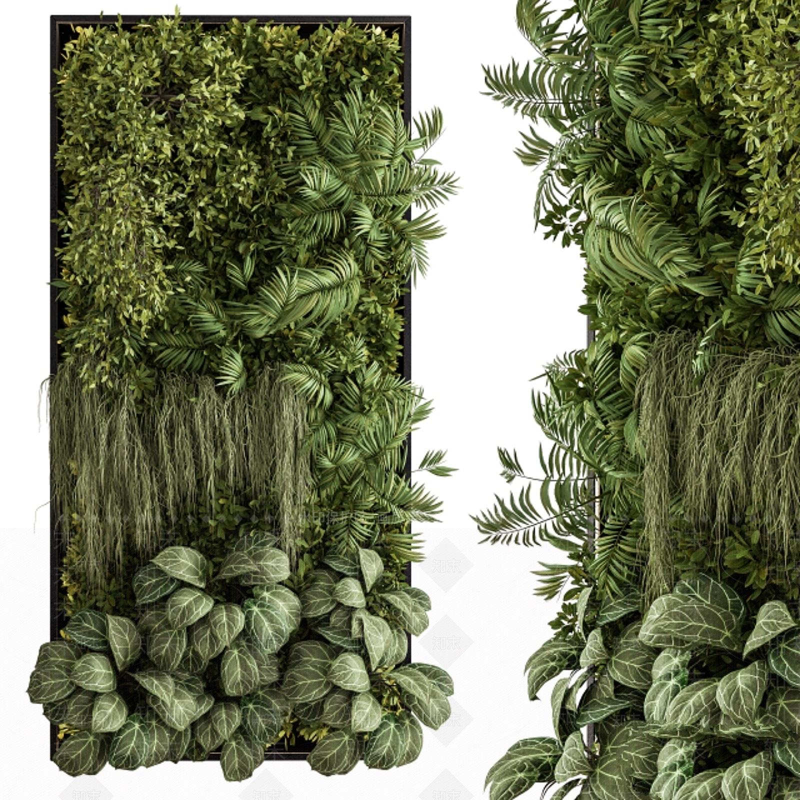 绿植墙3D模型下载【ID:1199448259】