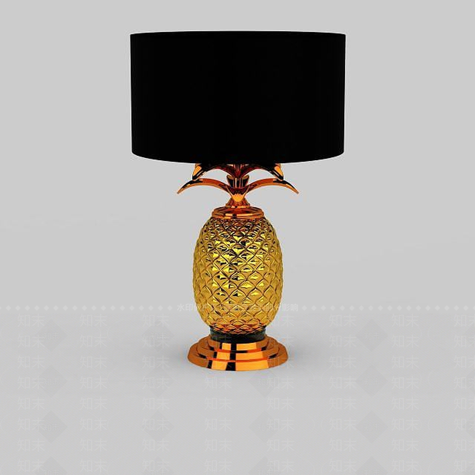 现代金色底座台灯3D模型下载【ID:1199448565】