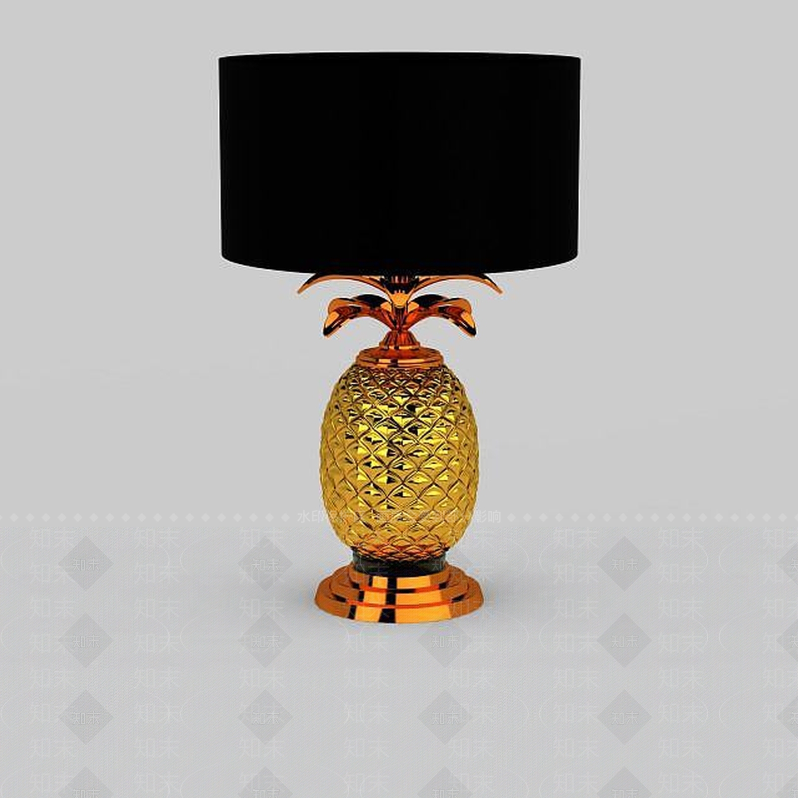 现代金色底座台灯3D模型下载【ID:1199448565】