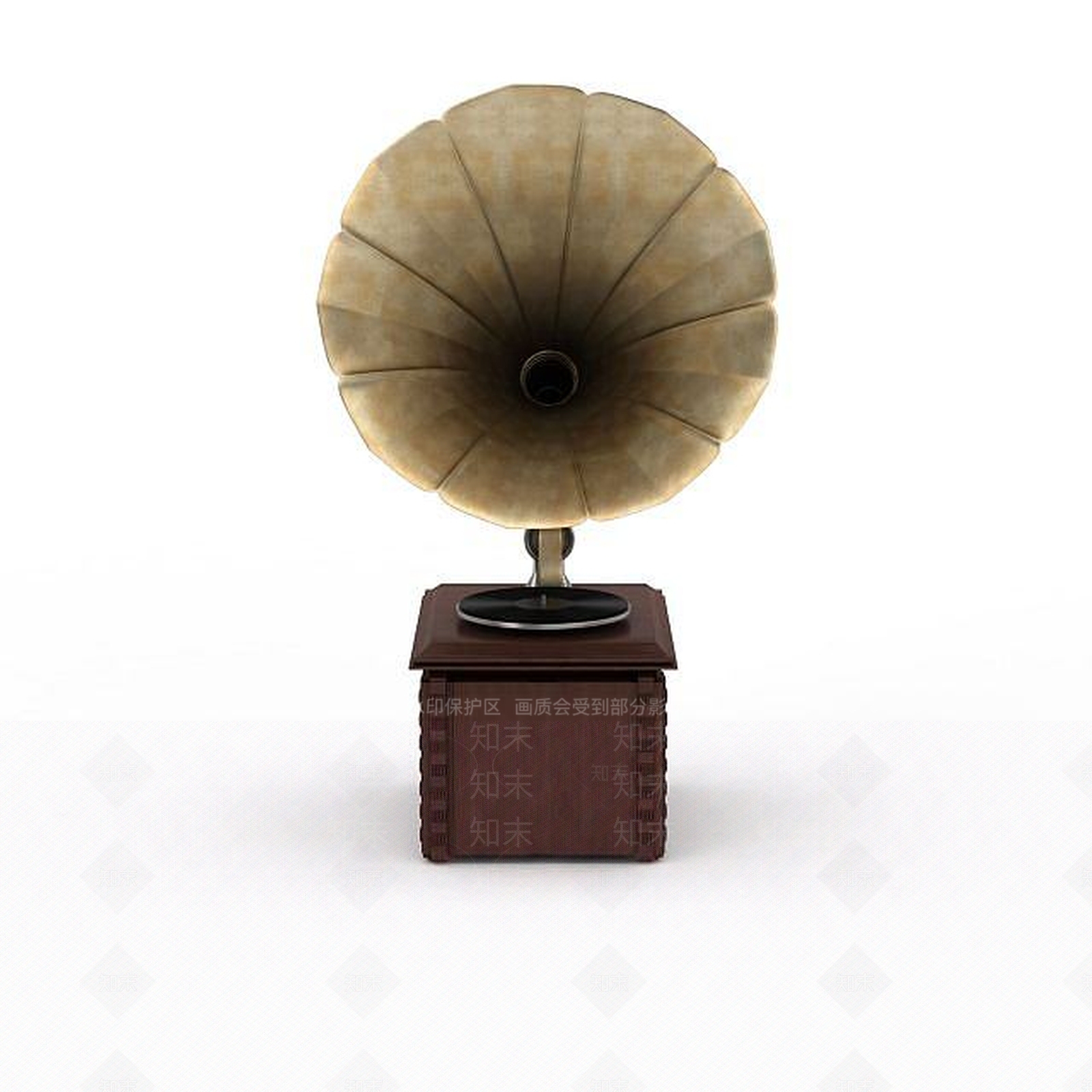 现代留声机3D模型下载【ID:1199449263】