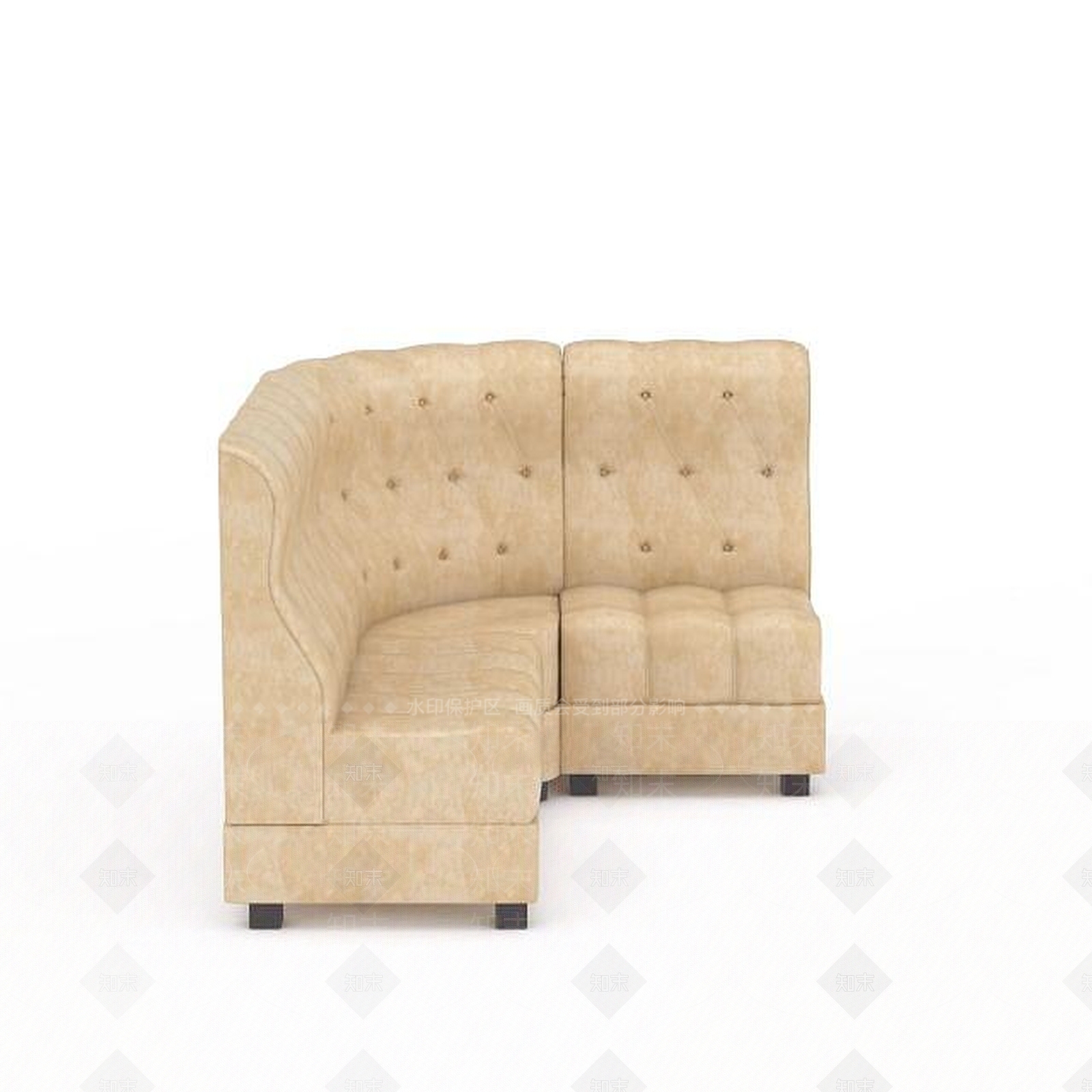 现代KTV转角沙发3D模型下载【ID:1199454026】