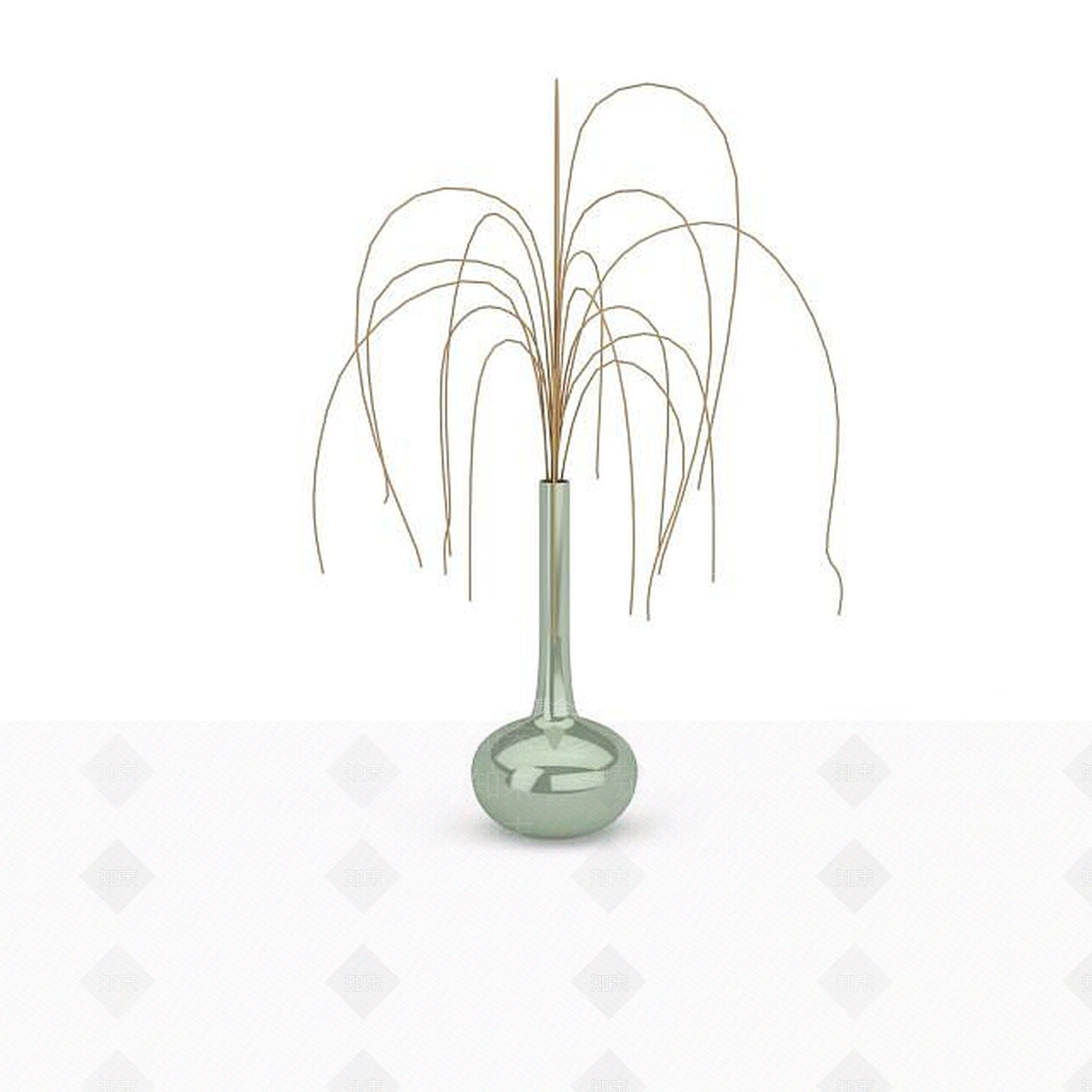 现代干枝插花3D模型下载【ID:1199454345】