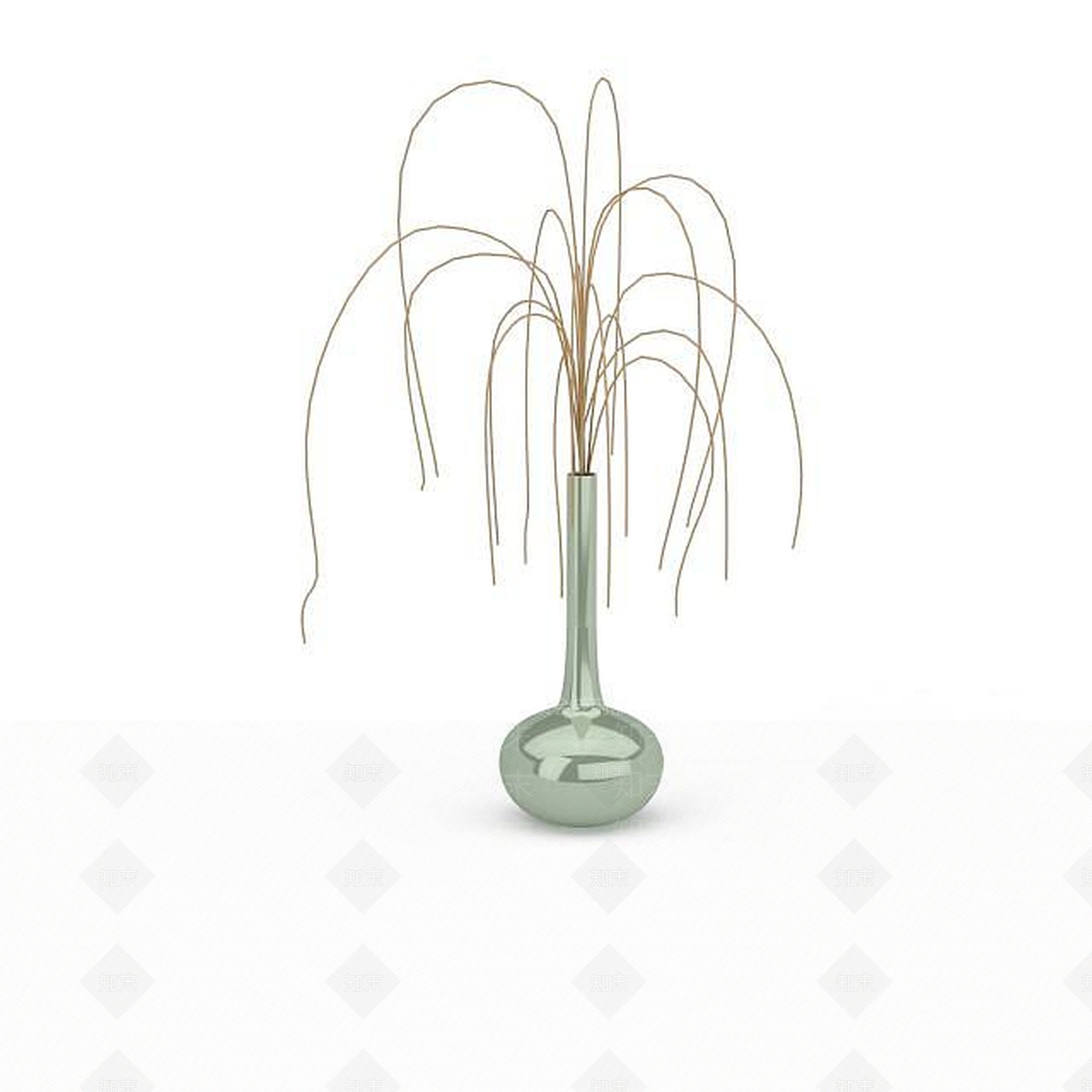 现代干枝插花3D模型下载【ID:1199454345】