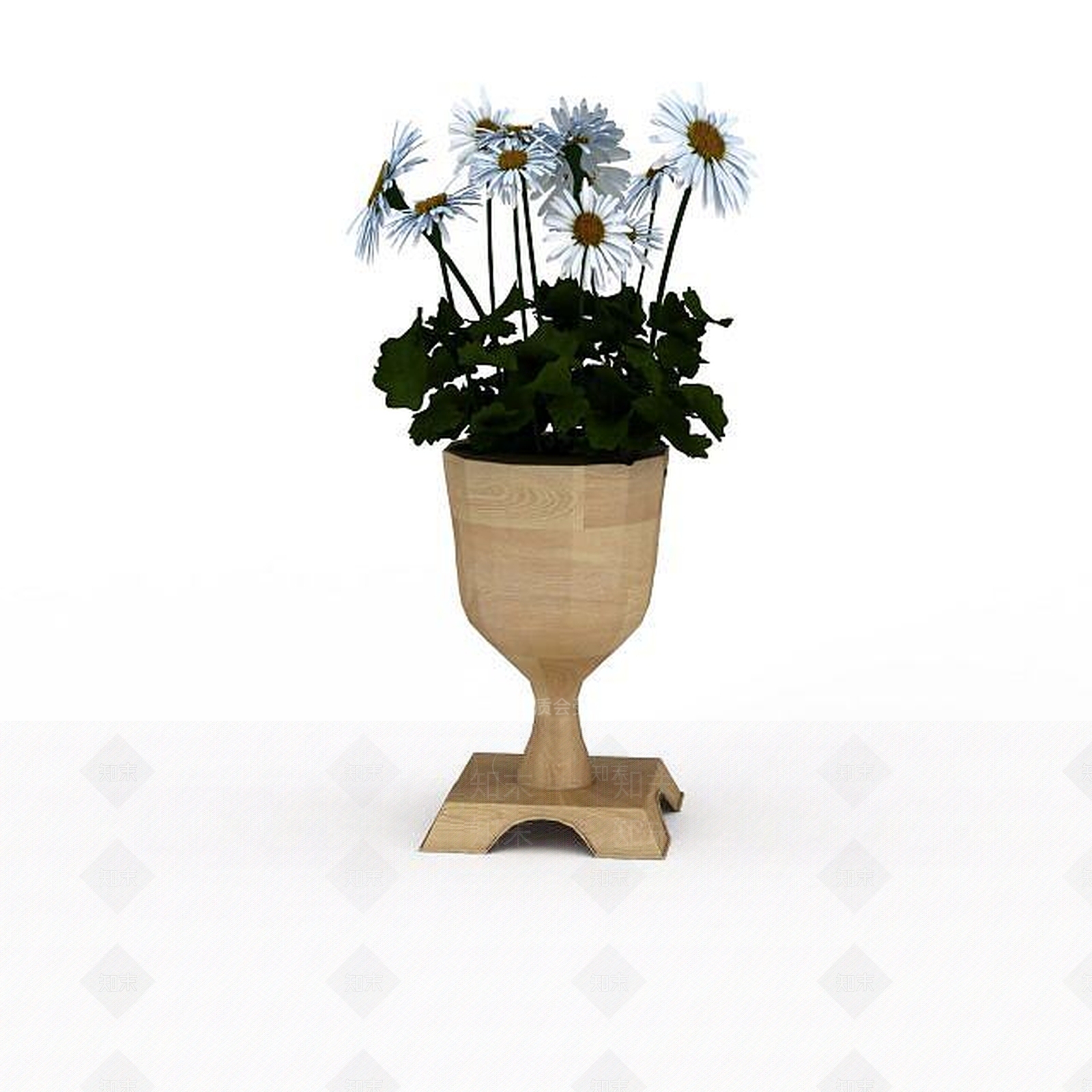 现代花盆3D模型下载【ID:1199454623】