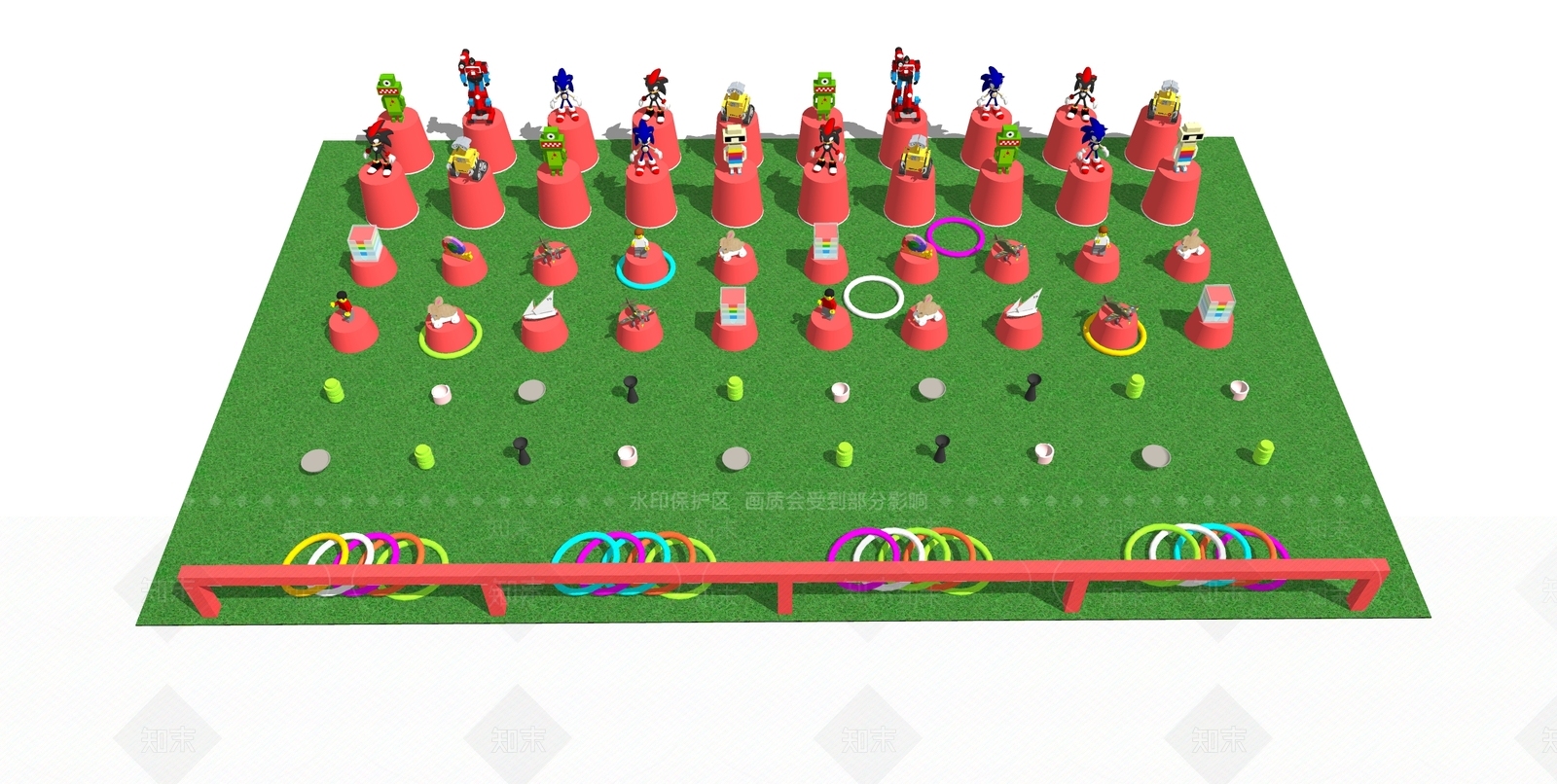 游乐设施SU模型下载【ID:1199455786】