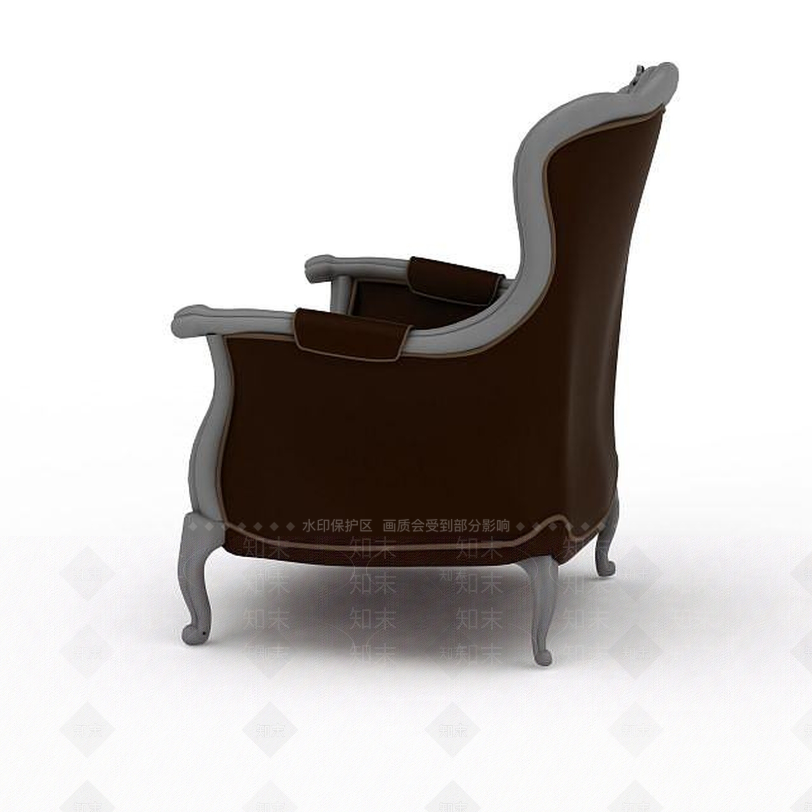 美式沙发椅3D模型下载【ID:1199455899】