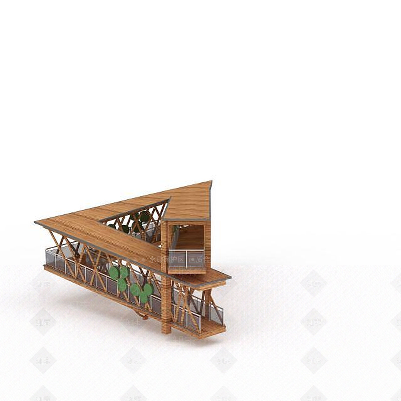 现代水景平台3D模型下载【ID:1199456241】