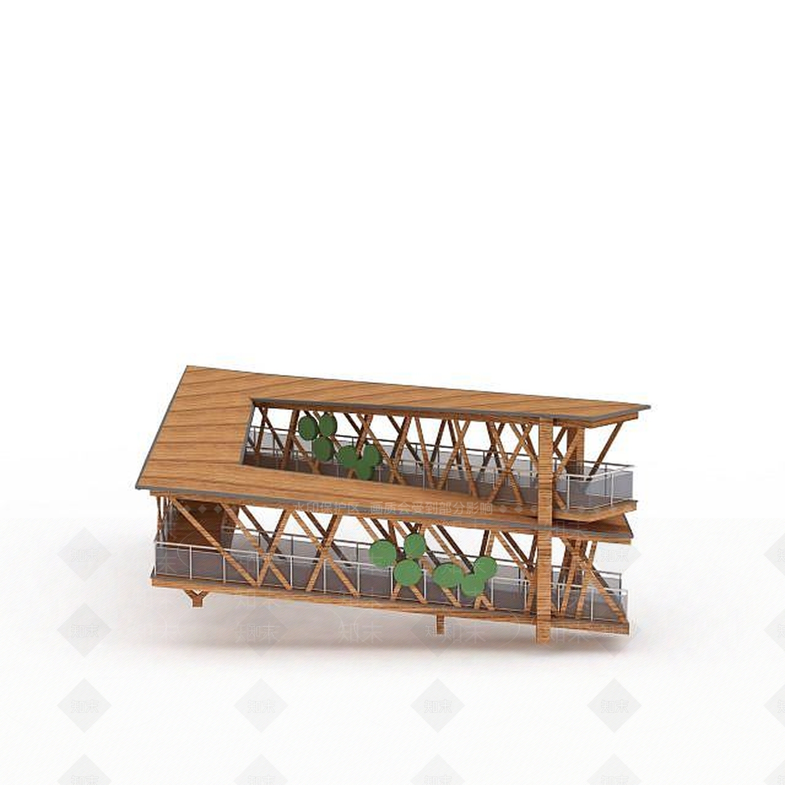 现代水景平台3D模型下载【ID:1199456241】