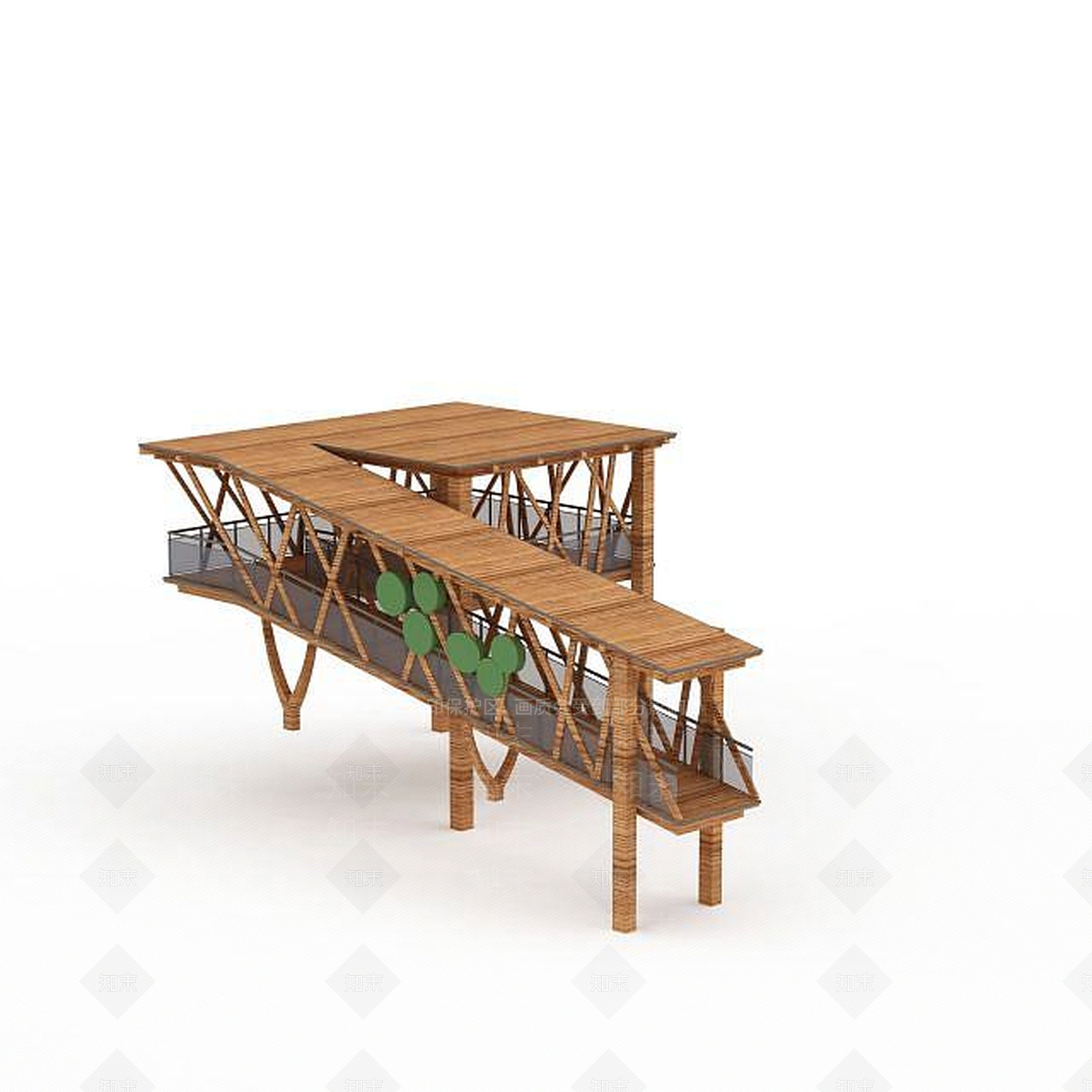 现代景观平台3D模型下载【ID:1199456728】