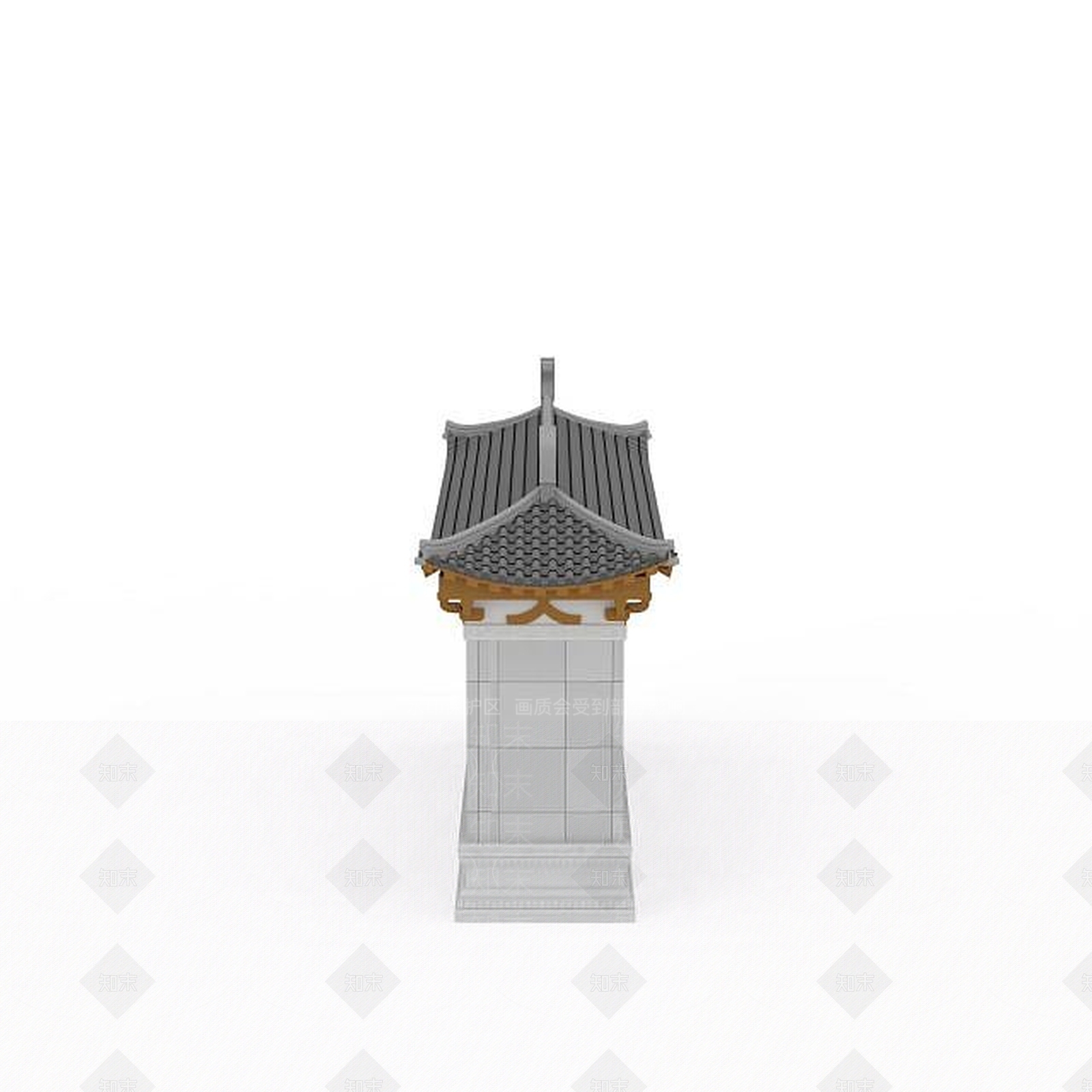 现代照壁3D模型下载【ID:1199457016】