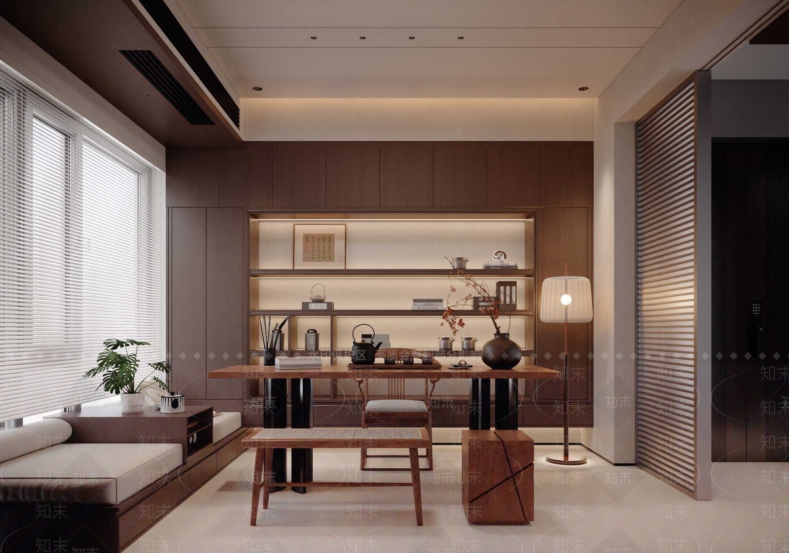 中古茶室SU模型下载【ID:1199460221】