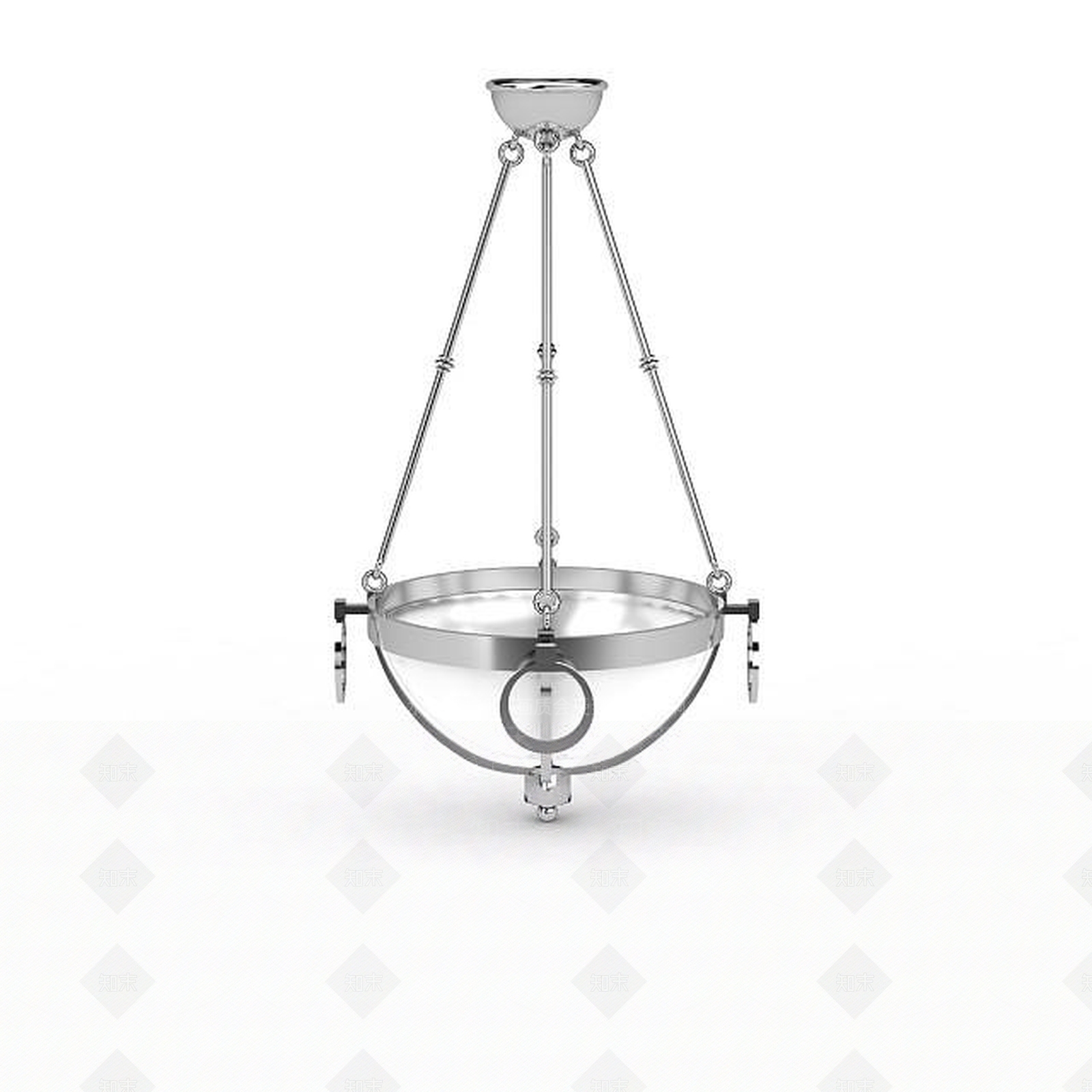 现代铁艺吊灯3D模型下载【ID:1199460431】